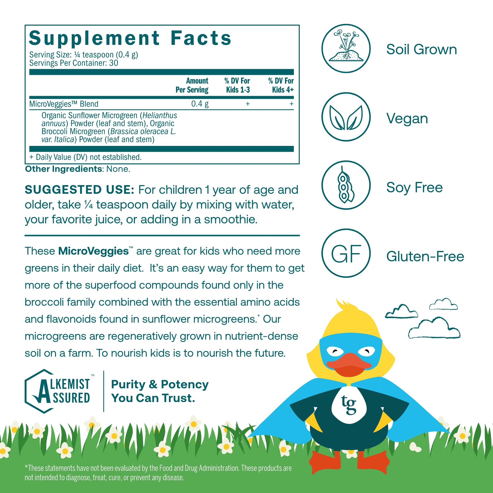 True Grace True Littles MicroVeggies - 0.4 oz - Kids Daily Superfood Powder for Immune Health - Gluten & Soy Free, Vegan, Regenerative Organic Certified - 30 Servings True Grace buy supplements canada