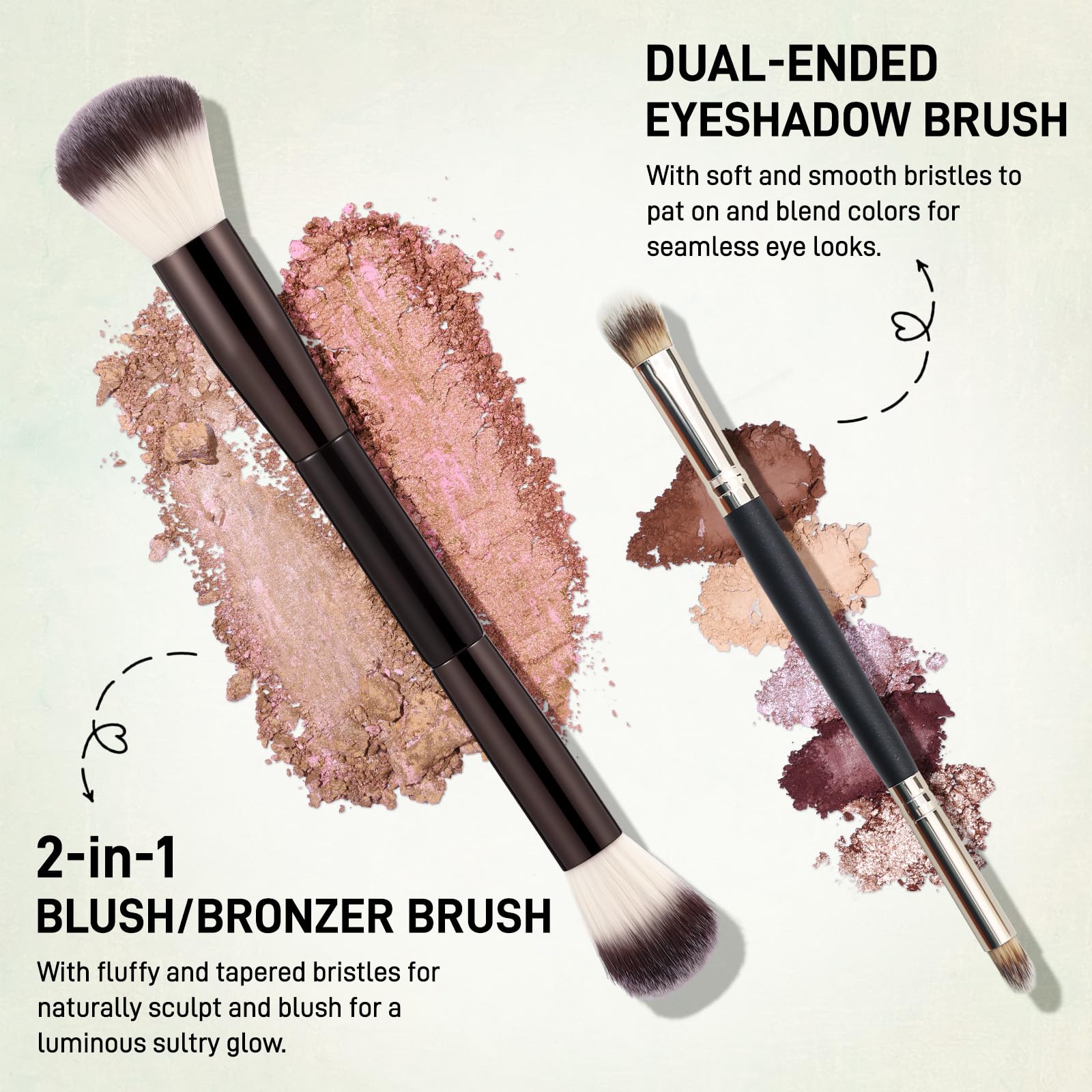 UCANBE Full Size Baked Makeup Palette Set - Include Blush, Bronzer, 8 Eyeshadows & Brushes, Pigmented All-in-One Face & Eye Compact Powder Beauty Holiday Gift Kit for Starter & Pros, Travel Friendly UCANBE buy supplements canada