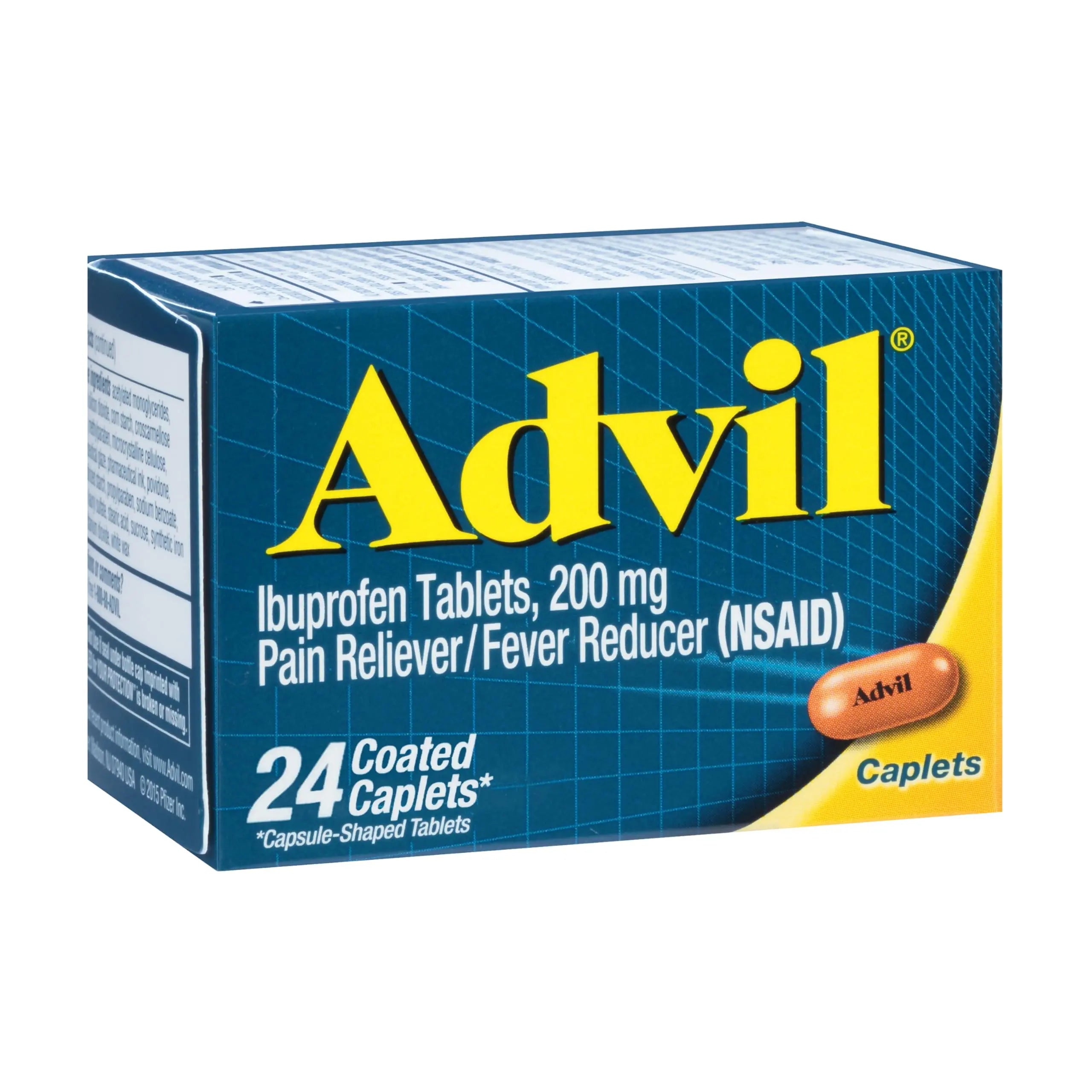 Advil Ibuprofen Coated Caplets Pain Reliever and Fever Reducer 200 Milligram 24Ct Advil buy supplements canada