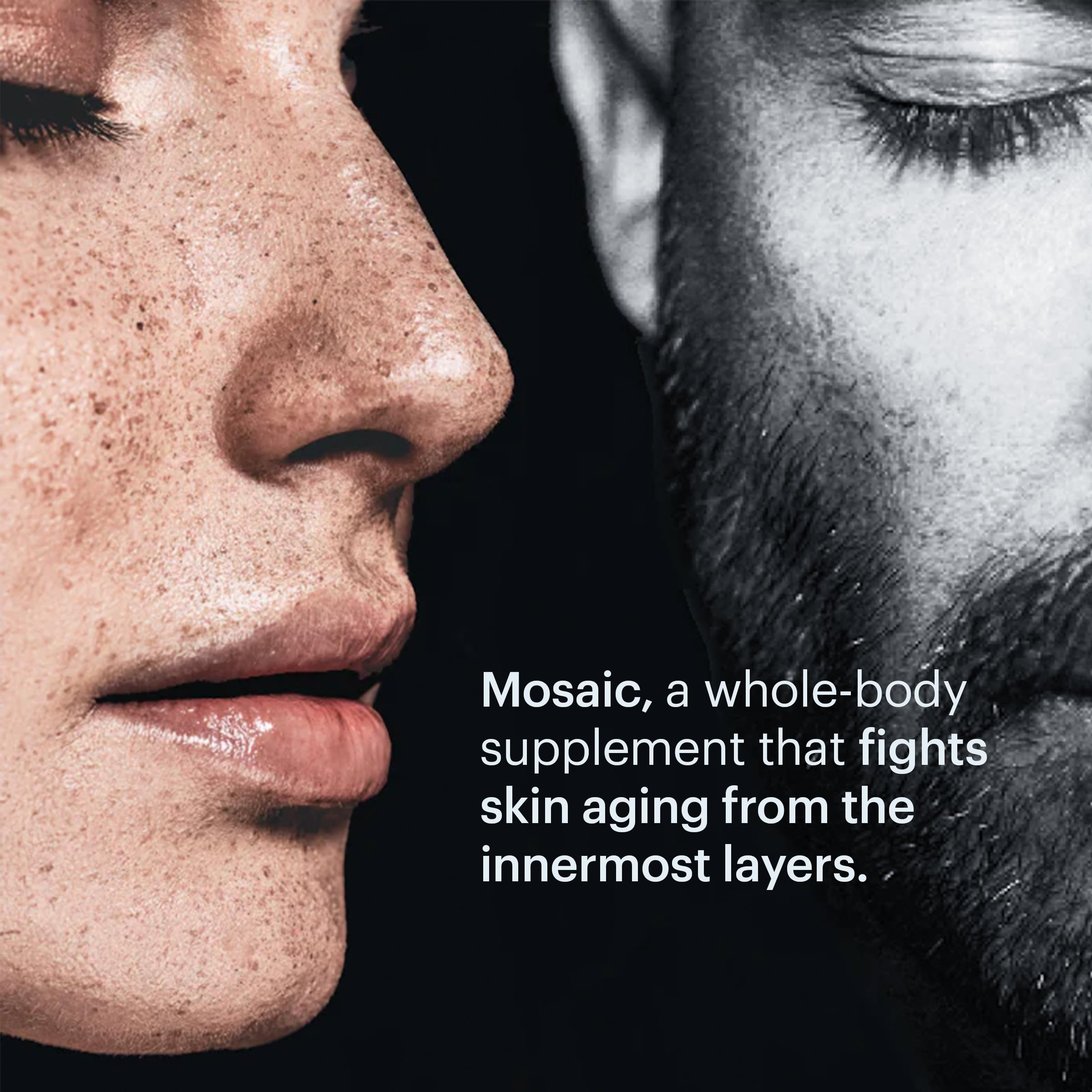 ELYSIUM Mosaic - Hyaluronic Acid Supplement - Clinically Proven - Fights Fine Lines & Skin Aging - Collagen Supplement - 30-Day Supply (Vegan Softgels) ELYSIUM buy supplements canada