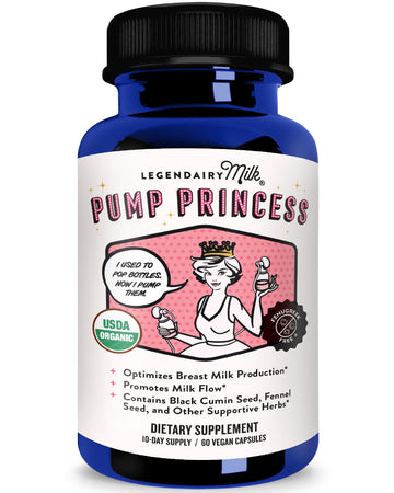 Legendairy Milk Pump Princess Lactation Supplement - Breastfeeding Supplements for Milk Supply Increase and Milkflow - Organic Black Cumin Legendairy Milk buy supplements canada
