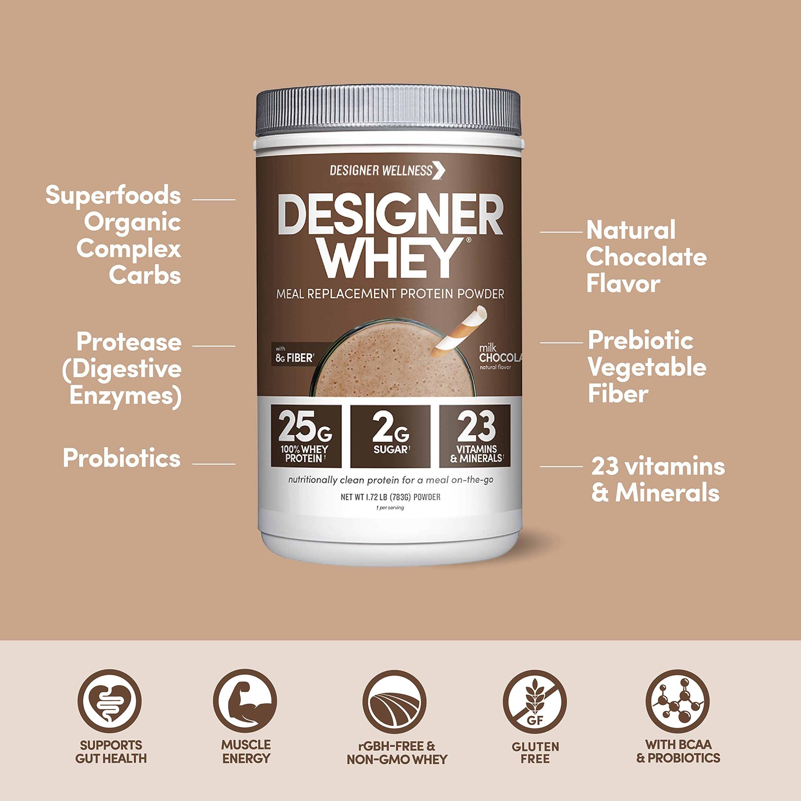 Designer Wellness, Designer Whey Protein Meal Powder with Vitamins, Minerals, and Organ Designer Wellness buy supplements canada