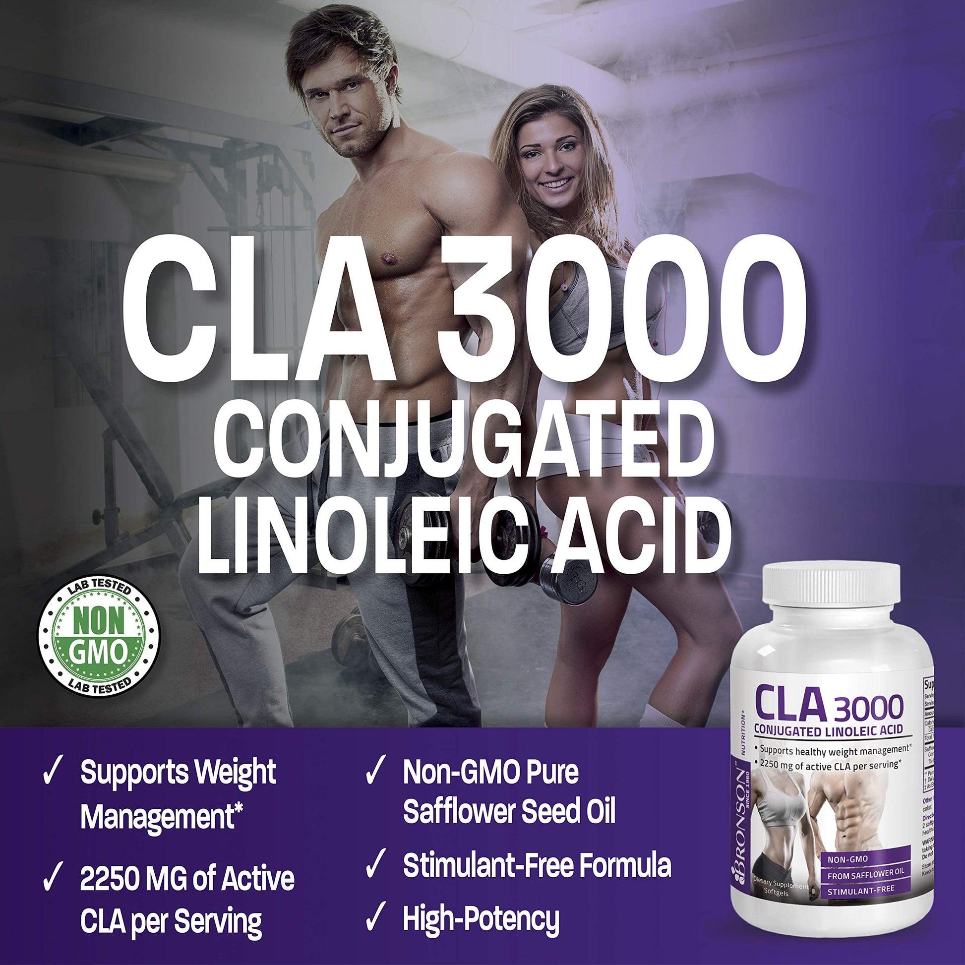 Bronson CLA 3000 Extra High Potency Supports Healthy Weight Managem Bronson buy supplements canada