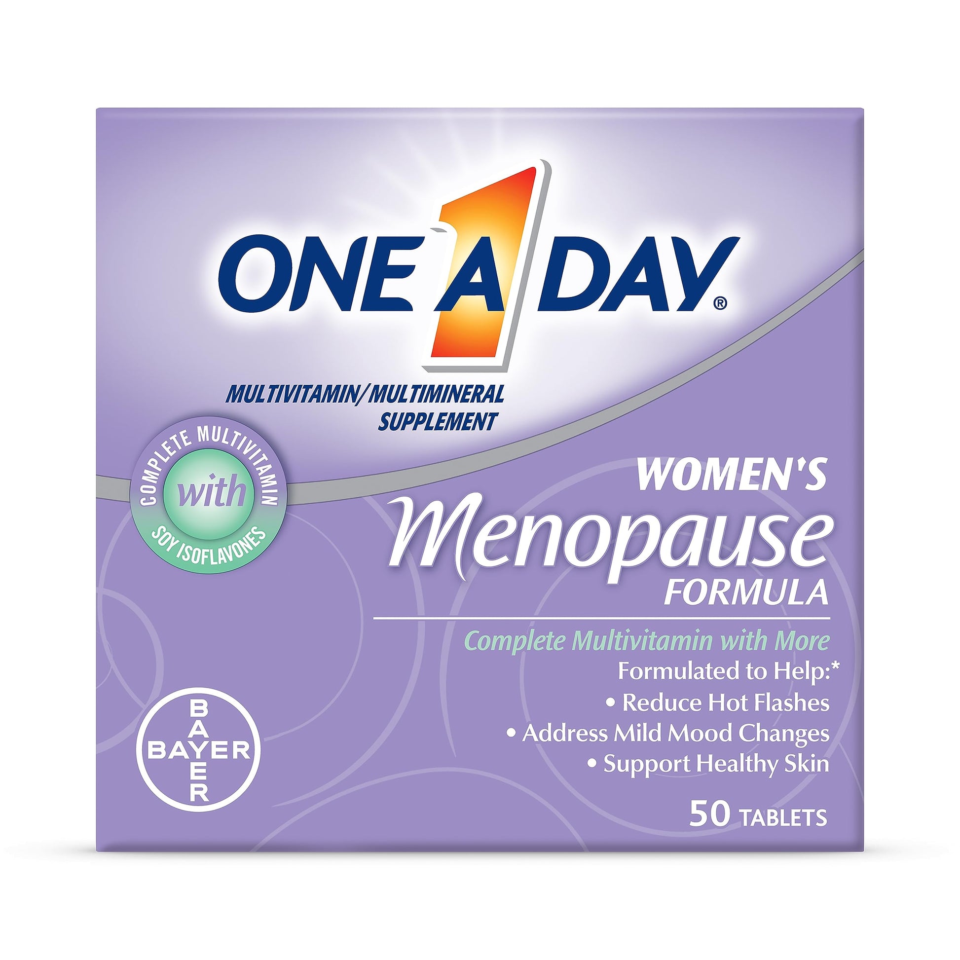 One A Day Women's Menopause Multivitamin with Vitamin A, Vitamin C, Vitamin D, Vitamin E and Zinc for Immune Health Support, Bone health, 50 Count (Packaging May Vary) ONE A DAY buy supplements canada
