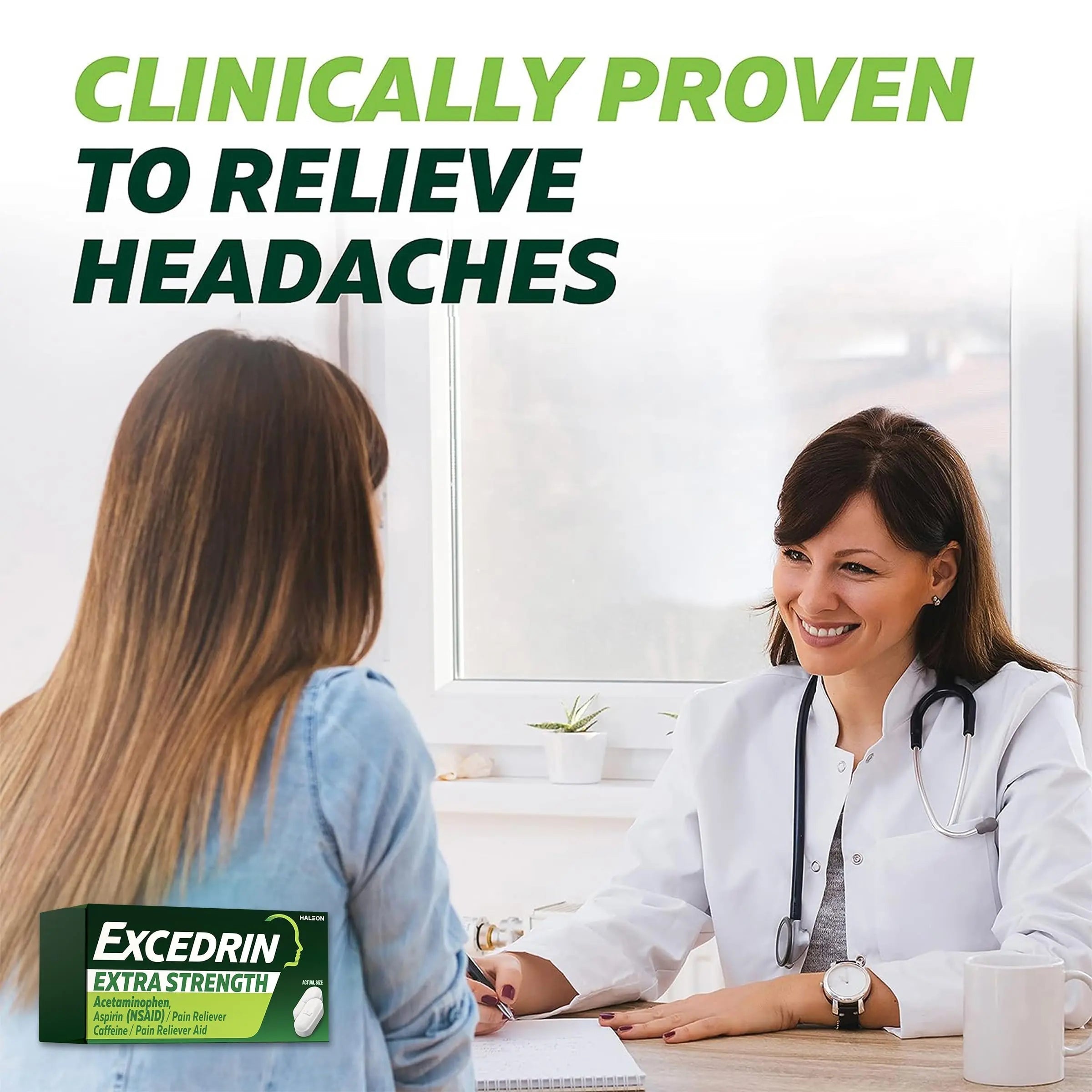 Excedrin Extra Strength Caplets for Headache Pain Relief, Acetaminophen 250mg, Aspirin 250mg, Caffeine 65mg, Pain Reliever, 24 count Excedrin buy supplements canada