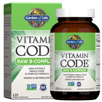 Garden of Life Vitamin B Complex, 120 Vegan Capsules, High Potency Vitamins for Energy & Metabolism with B6, Folate & B12 Garden of Life buy supplements canada