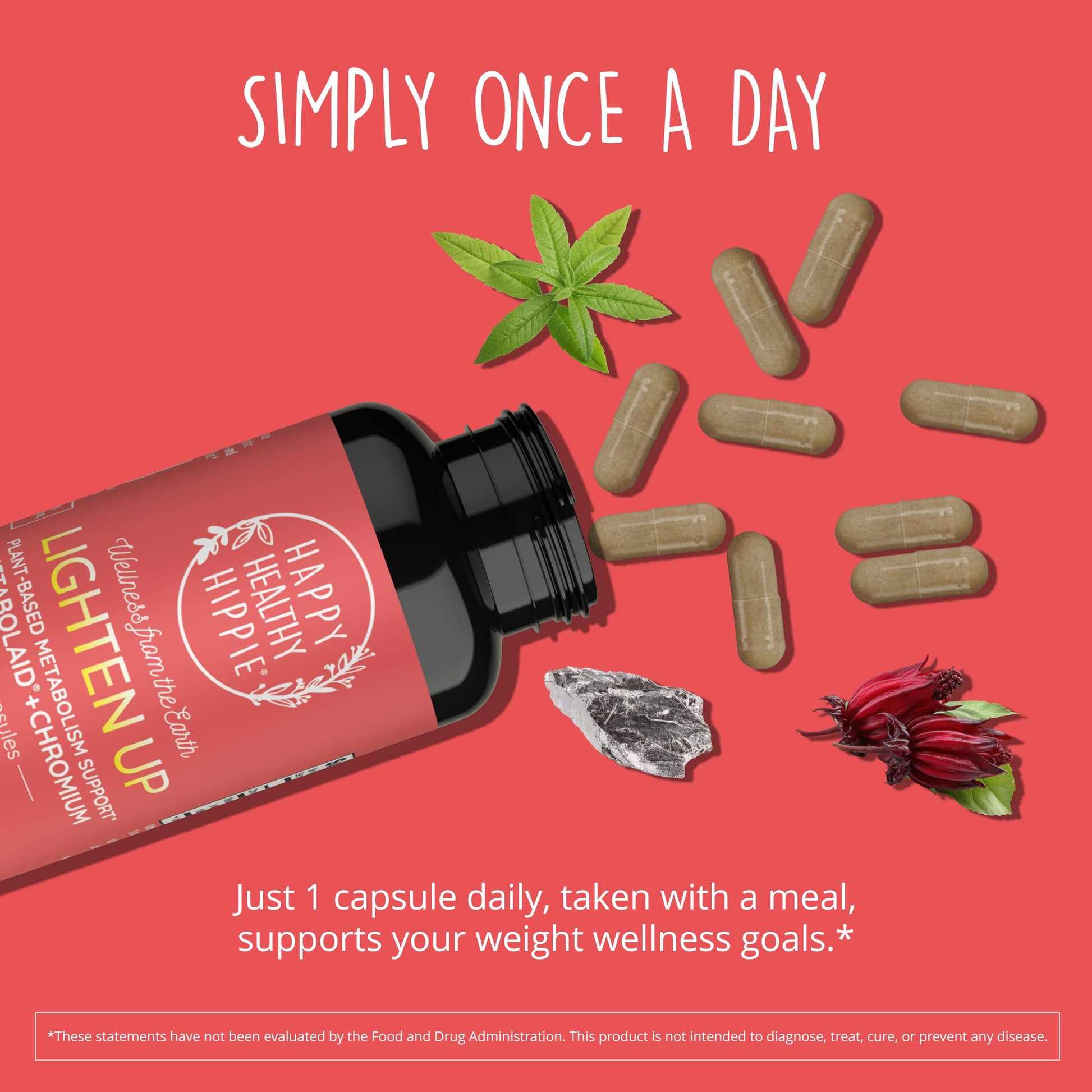 Happy Healthy Hippie GLP-1 Supplement (Metabolaid™ + Chromium) + Appetite Suppressant for Women | Metabolism Booster (AMPK) for Weight | Belly Fat Burner | Hunger & Cravings Control - 30 Vegan Caps Happy Healthy Hippie buy supplements canada