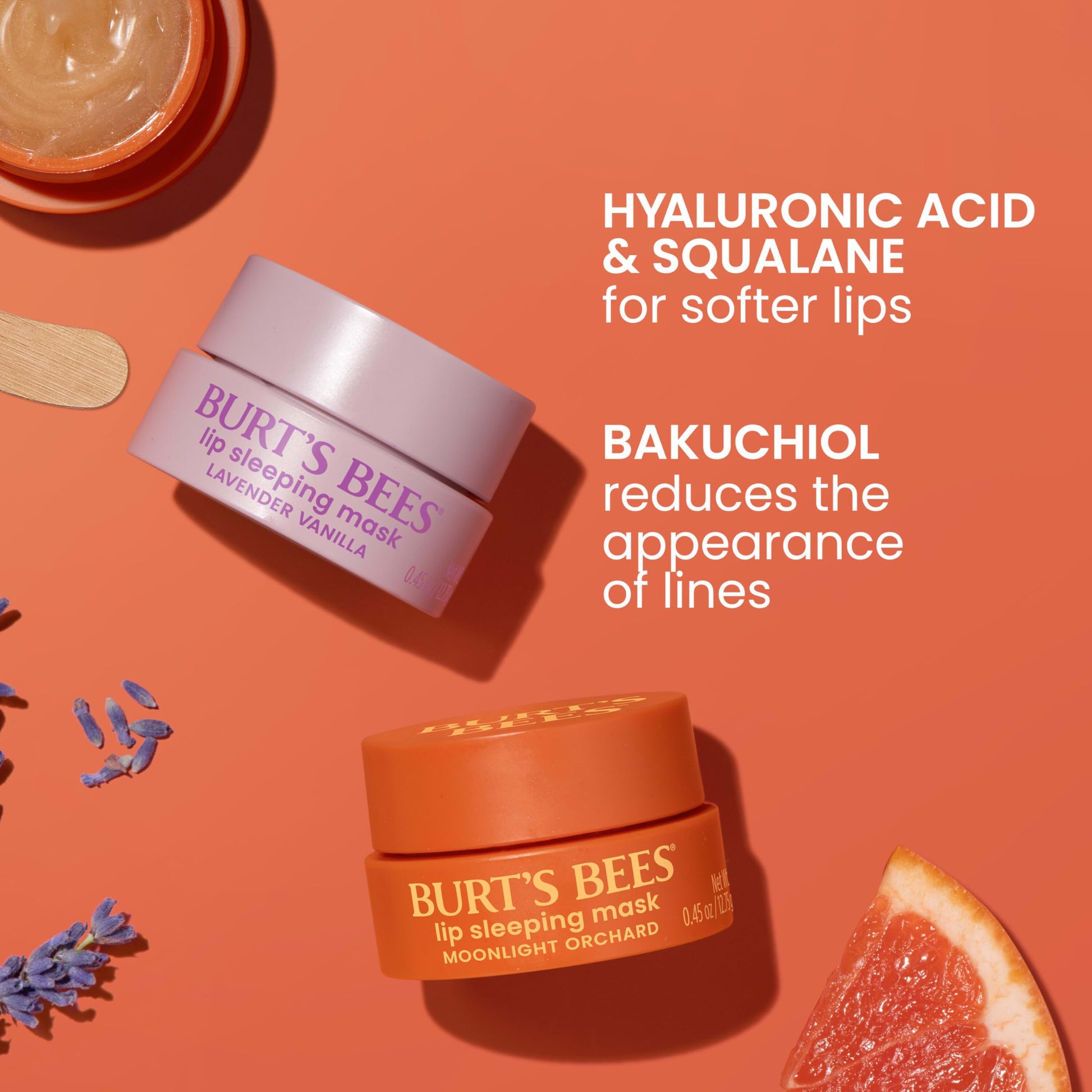 Burt’s Bees Lavender Vanilla Lip Sleeping Mask, With Hyaluronic Acid and Squalane Moisturizer To Instantly Hydrate Lips, Overnight Mask and Treatment, 0.45 oz. Burt's Bees buy supplements canada