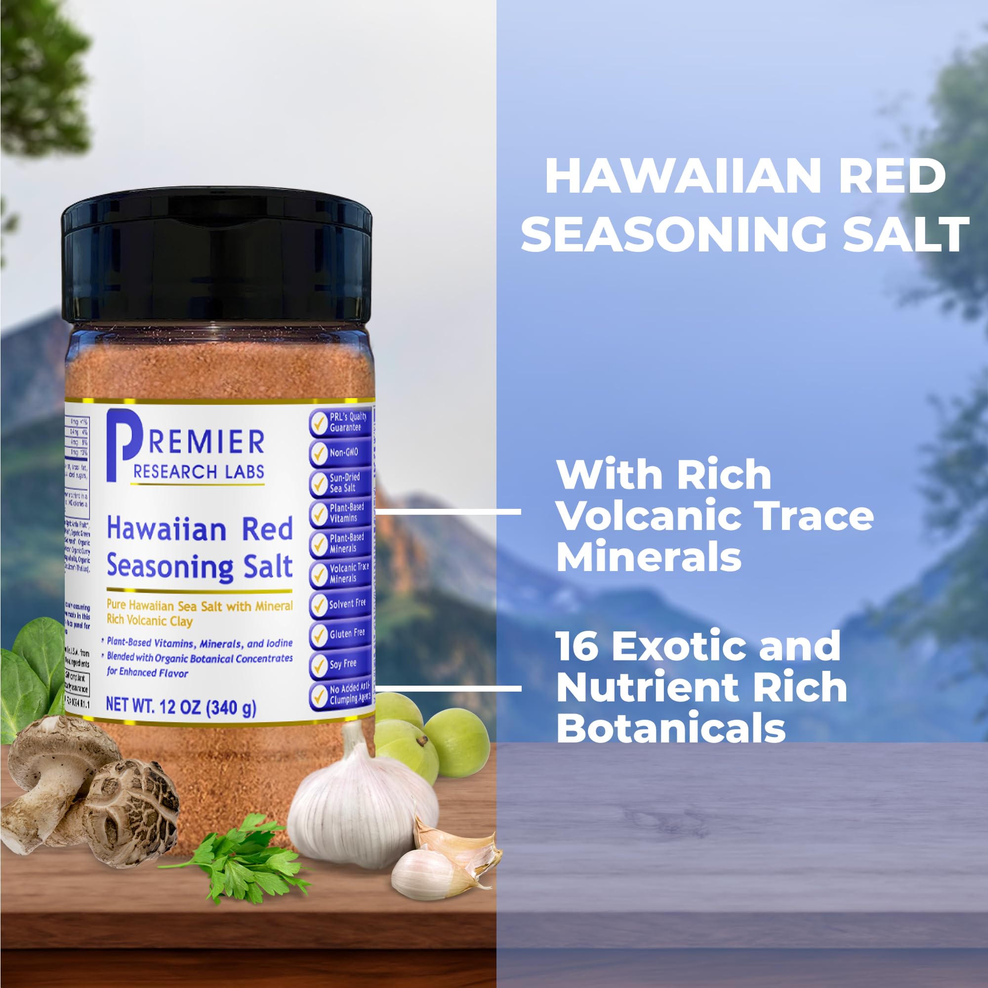 Premier Research Labs Hawaiian Red Seasoning Salt- Pink Salt, Red Hawaiian Salt, Hawaiian Red Alaea Sea Salt for Cooking, Multivitamin for Kids, Enriched with Plant-Derived Vitamins & Minerals- 12 oz Premier Research Labs buy supplements canada