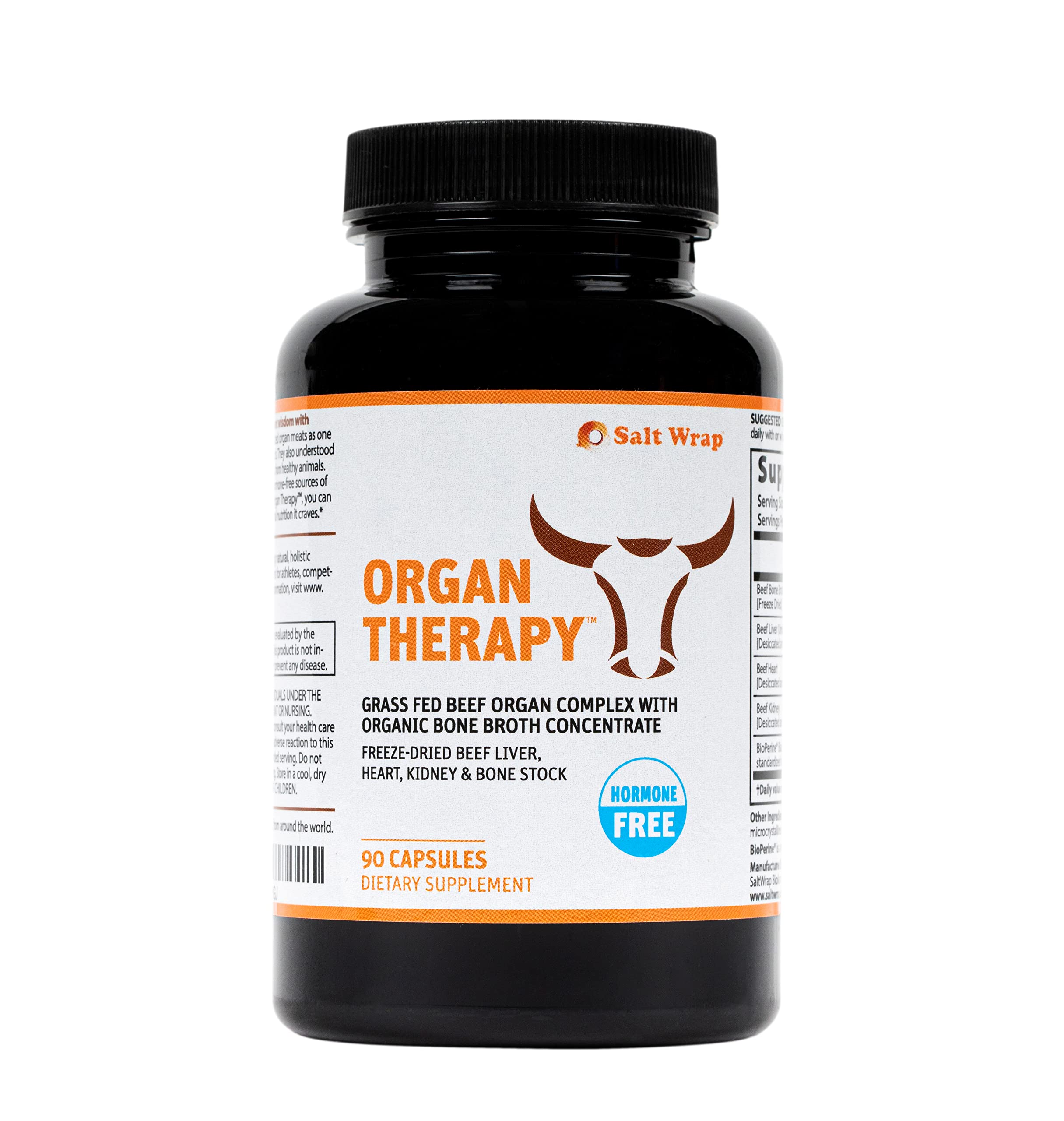 SaltWrap Organ Therapy - Grass Fed Beef Organ Meat Complex Supplement with Organic SaltWrap buy supplements canada