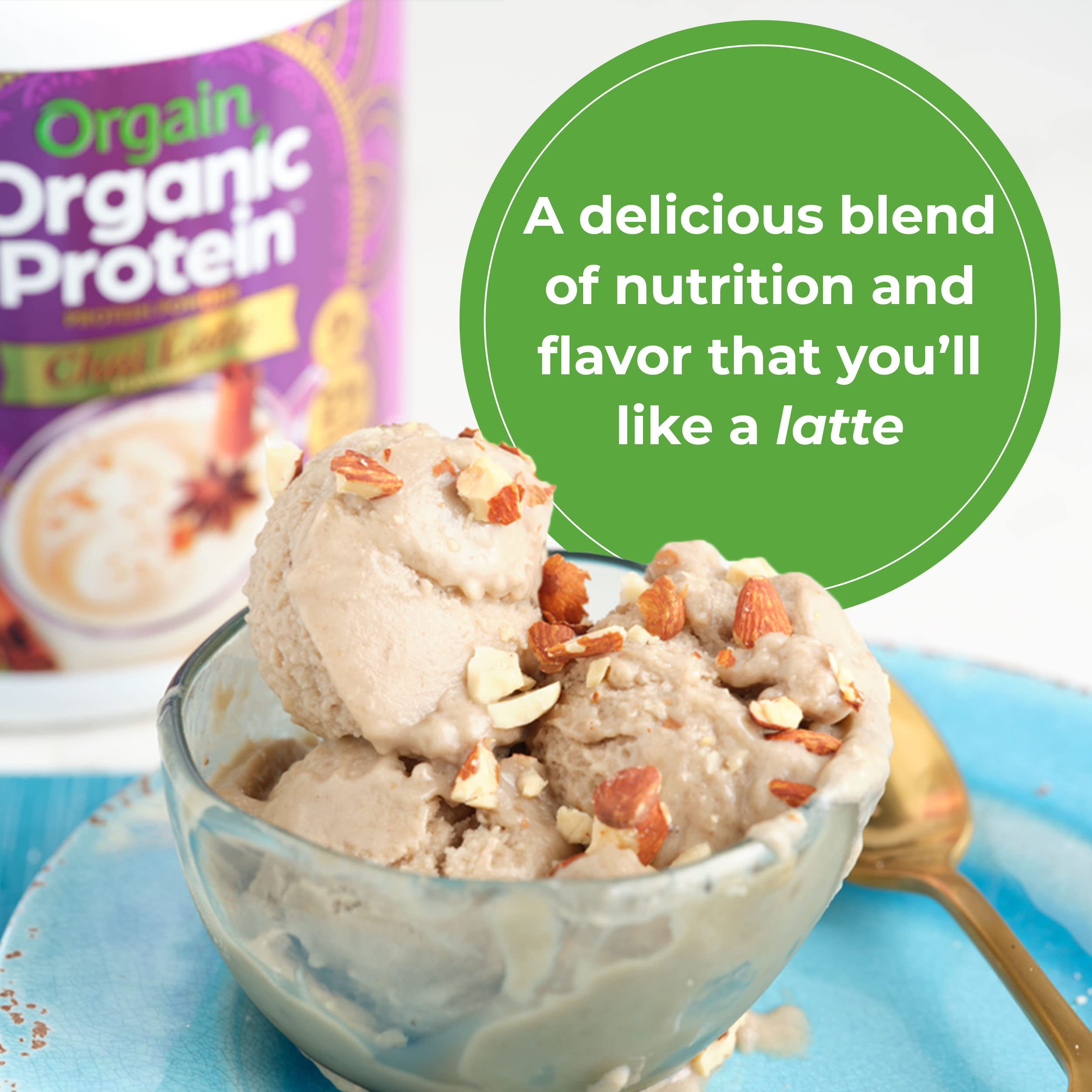 Orgain Organic Vegan Protein Powder, Chai Latte - 21g Plant Based Protein, Gluten Free Orgain buy supplements canada