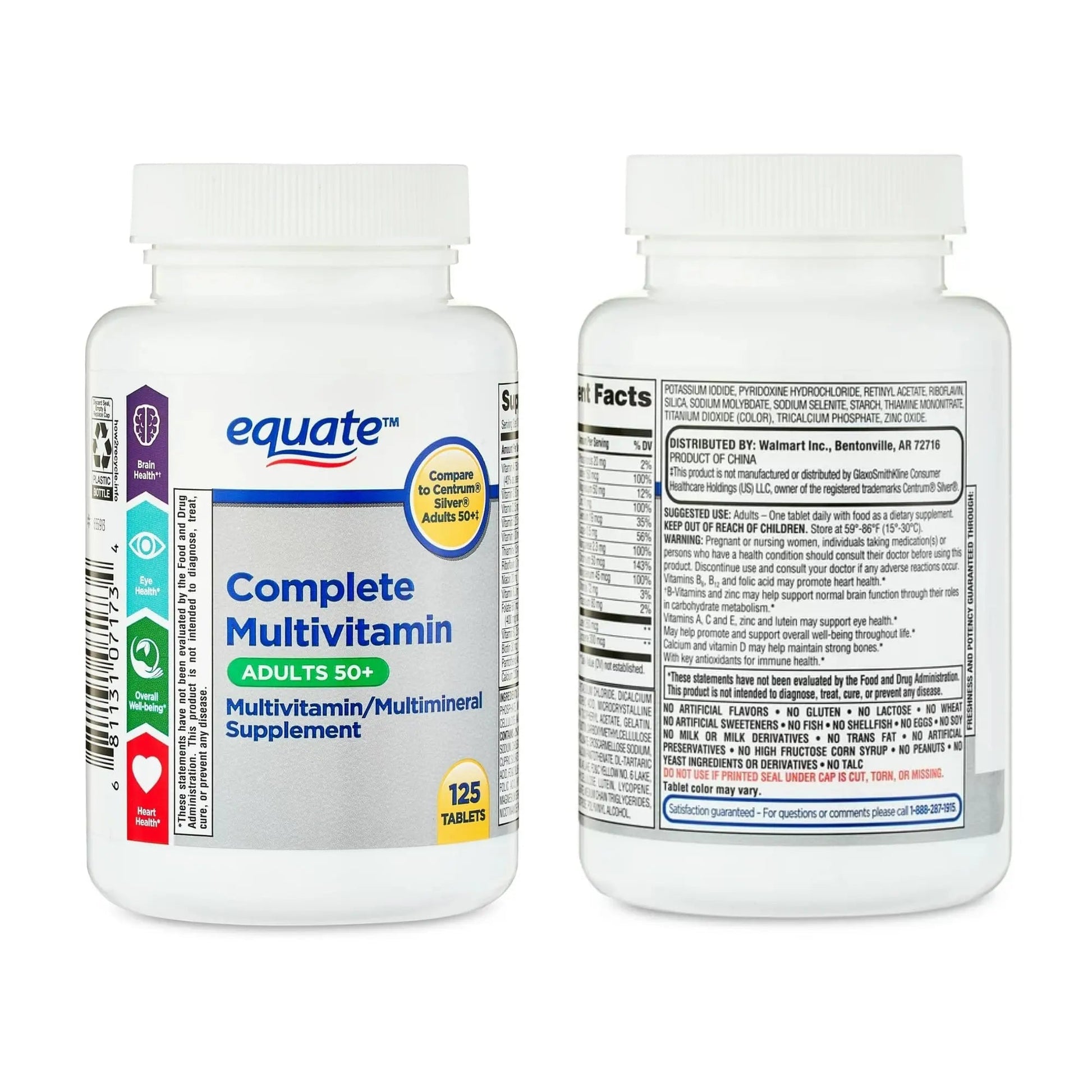 Equate Adult 50+ One Daily Complete Multivitamin Multimineral Supplement Tablets, Healthy Brain Aus Healthcare buy supplements canada