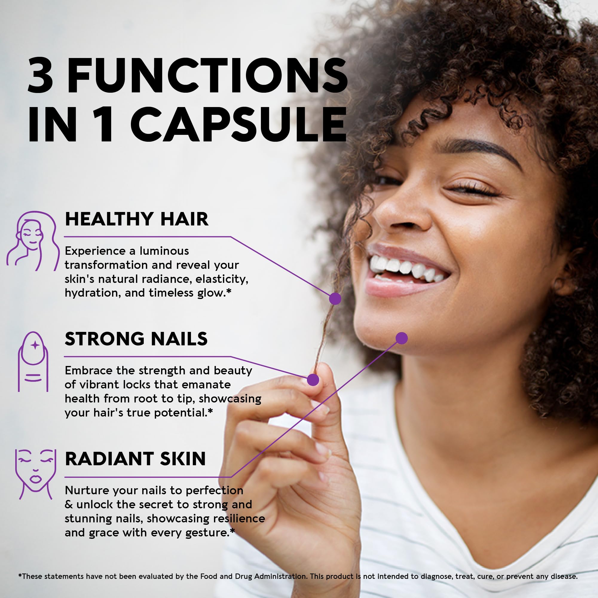 Biotin | Collagen | Keratin | Hyaluronic Acid - Hair Growth Support Pills, 25000 mcg NUTRAHARMONY buy supplements canada