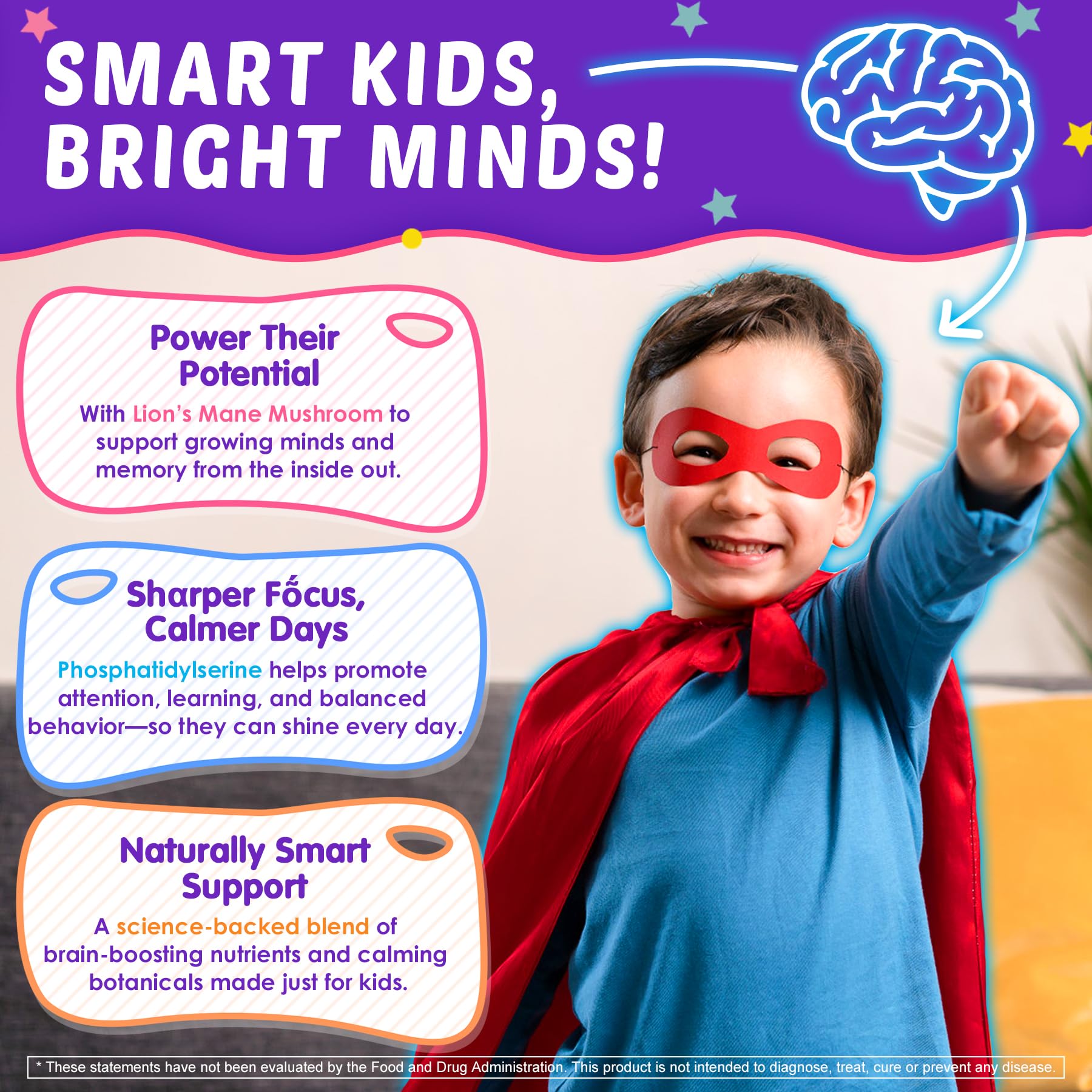 Kids Brain Gummies with Lion's Mane Mushroom, Methyl B6, B9, B12, Supper Greens, Lutein, Brain Booster Supplement for Focus & Attention, Cognitive Function, Vision & Energy, Sugar Free, Vegan 2 Pack Nextdia buy supplements canada