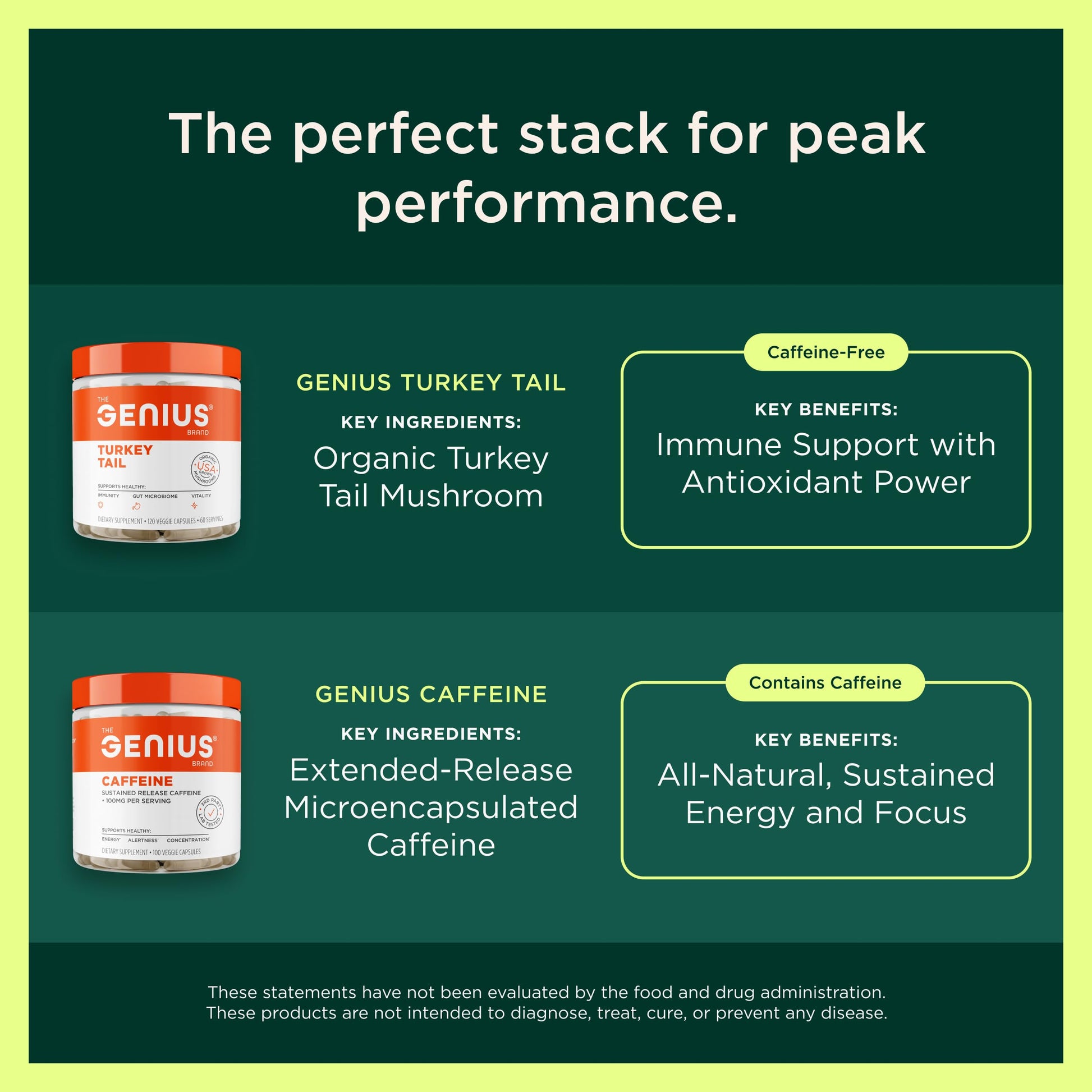 The Genius Brand Genius Lion's Mane - Plant-Based Supplement for Memory, Focus & Mood Support - Organic & Non-GMO - 120 Veggie Capsules The Genius Brand buy supplements canada