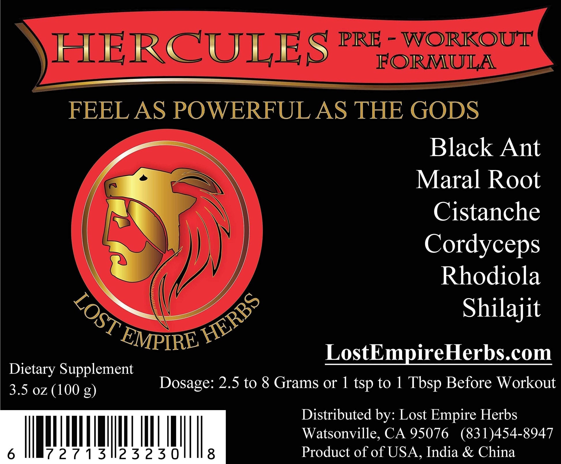 Lost Empire Herb's Pre Workout Herbal Supplement (Powder ~ 100g) || Premium Grade LOST EMPIRE HERBS UNLEASH THE POWER OF NATURE buy supplements canada