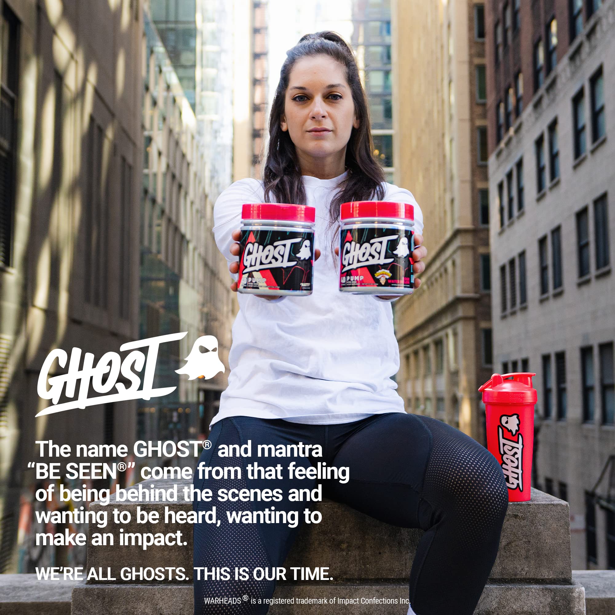 GHOST Pump Nitric Oxide Powder, Warheads Sour Watermelon - 40 Servings - Sugar & Stim-Free Pre-Workout Supplements- L-Citrulline, Arginine Nitrate & L-Glutathione - Soy & Gluten-Free, Vegan GHOST buy supplements canada
