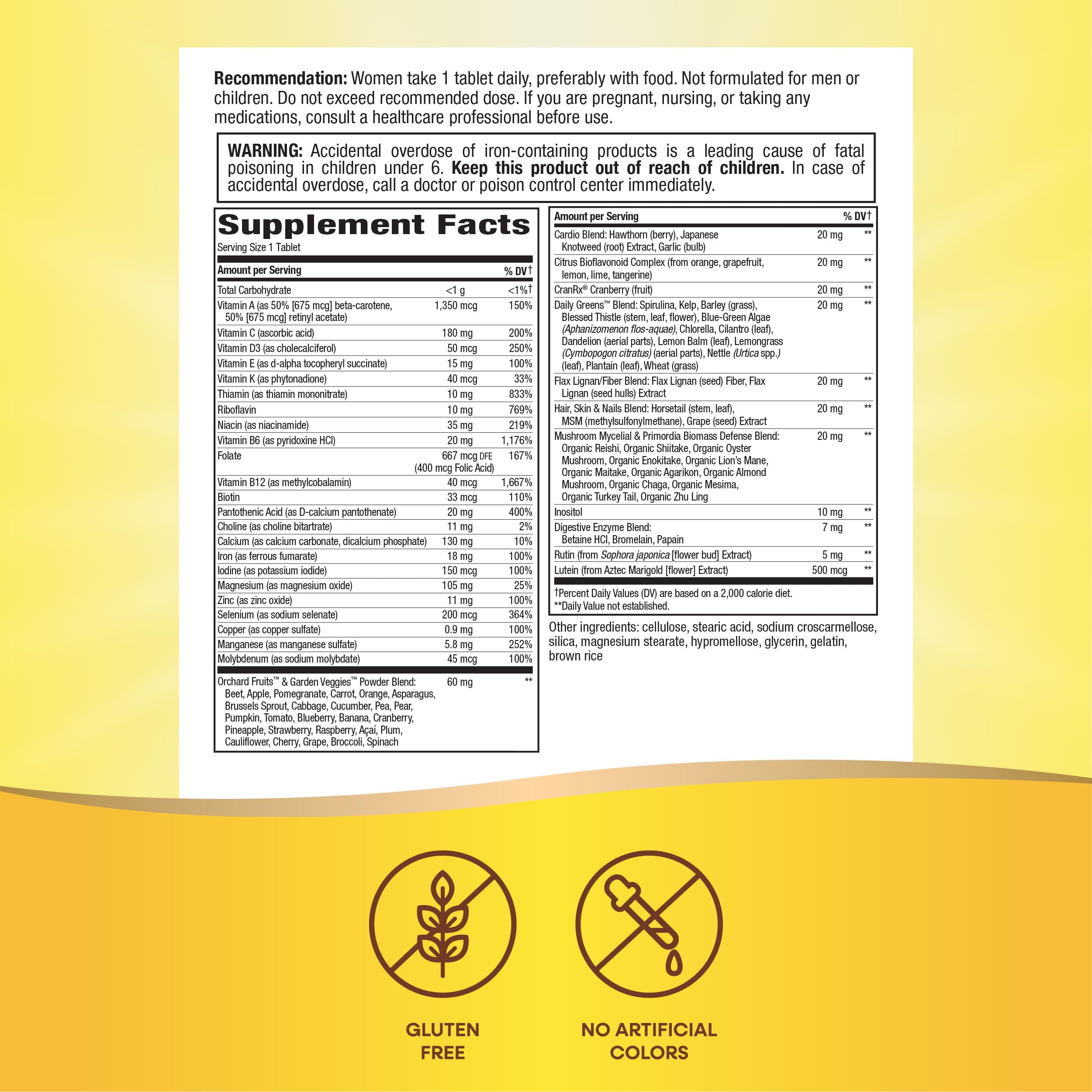 Nature's Way Alive! Women's Daily Ultra Multivitamin, High Potency Formula, Promotes Energy Metabolism and Muscle Function Nature's Way buy supplements canada