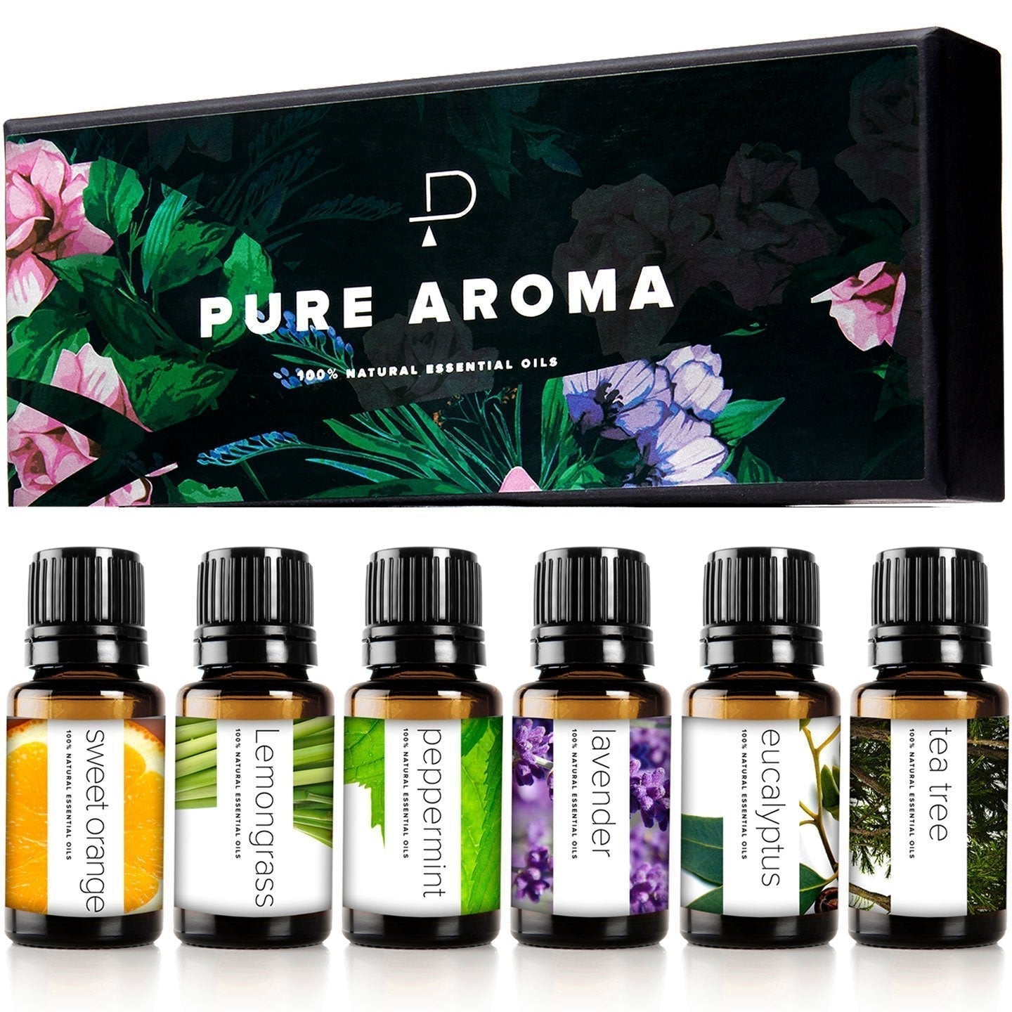 Essential Oils by PURE AROMA 100% Pure Oils kit- Top 6 Aromatherapy Oils Gift Set-6 Pack, 10ML Pure Aroma buy supplements canada