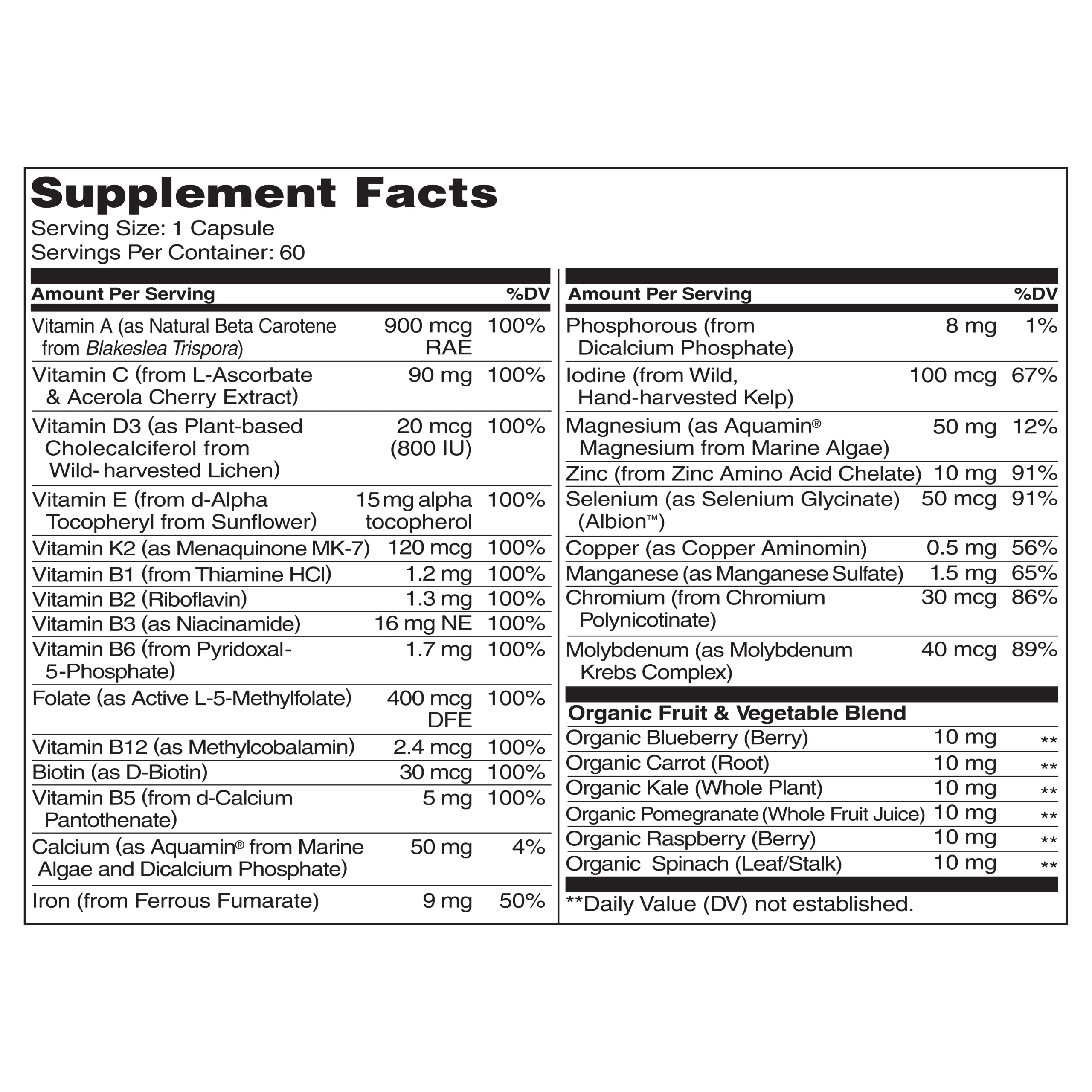 NATURELO One Daily Multivitamin for Women - Energy Support - Whole Food Supplement NATURELO buy supplements canada