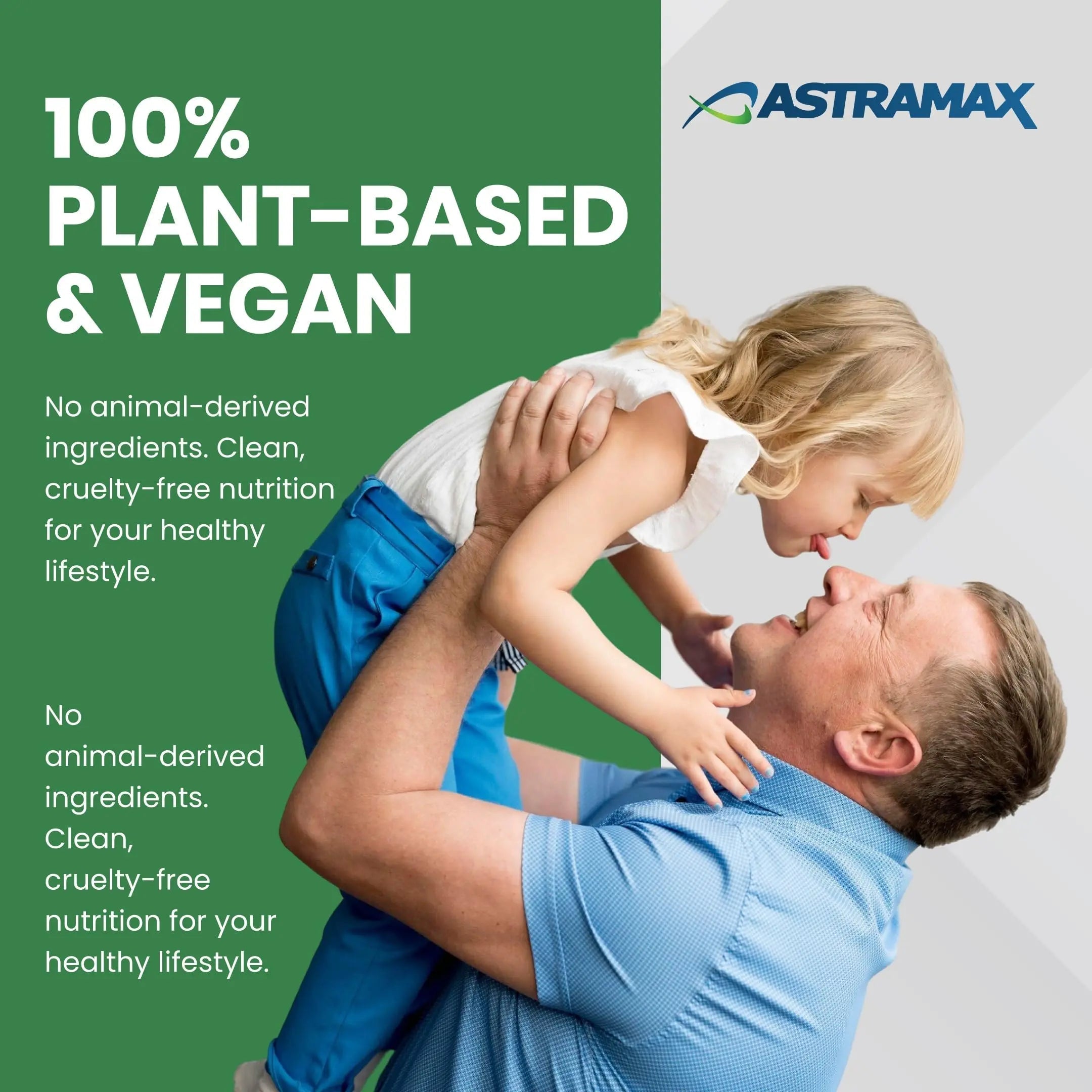 Astramax Advanced Vegan Multivitamin | Whole Food-Based Vitamin & Mineral Complex with 26 Nutrients, B12, D3, Probiotics & 42 Superfoods | Astramax buy supplements canada