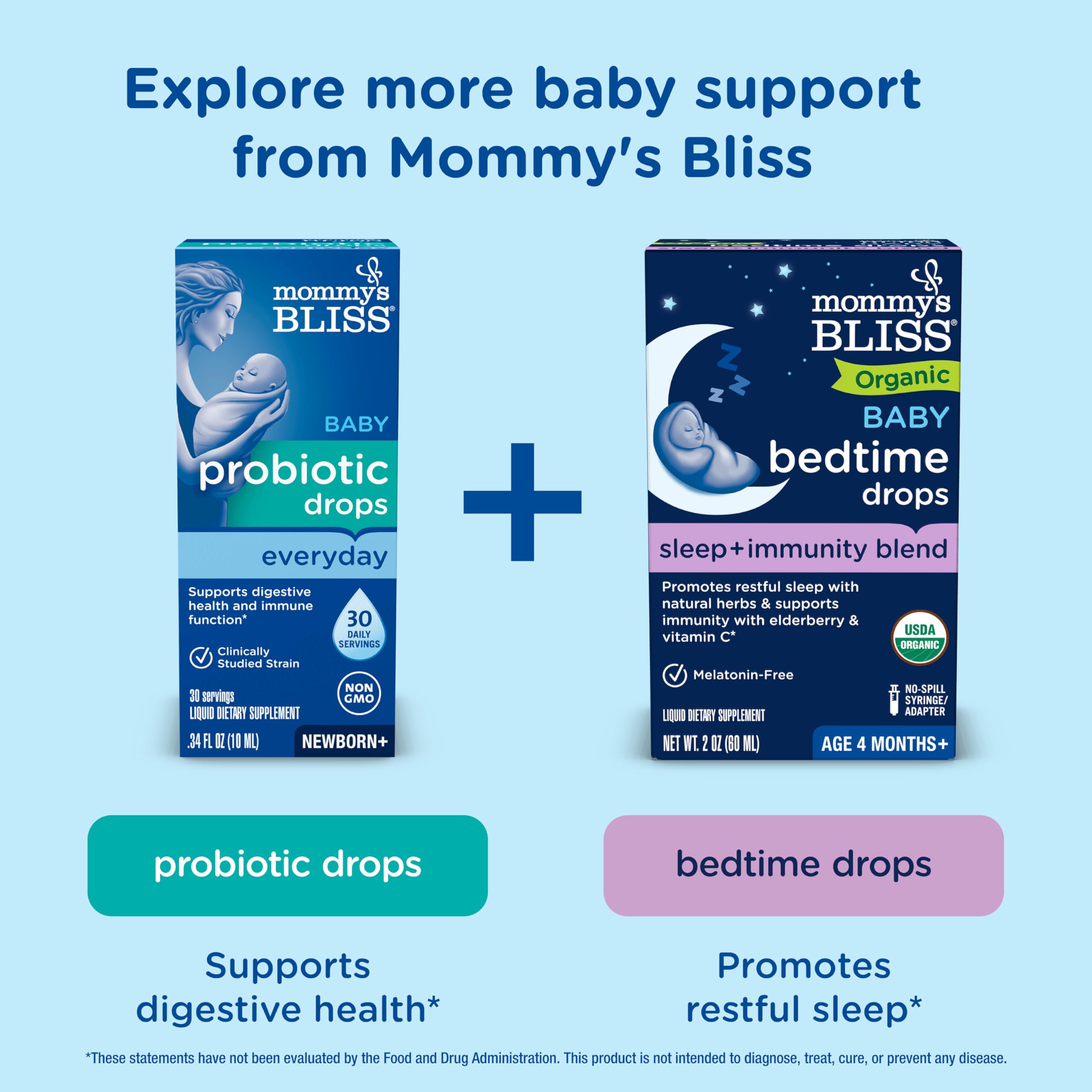 Mommy's Bliss Baby Multivitamin + Iron, Daily Essential Baby Vitamins for Immune Support, Healthy Growth & Bone Development, Age 2 Months+, 30 ml Mommy's Bliss buy supplements canada