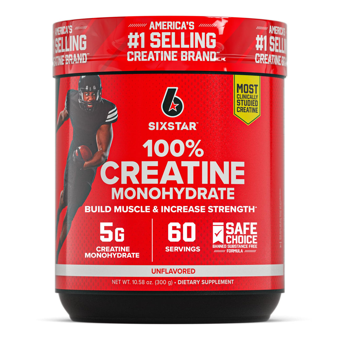 Six Star 100% Creatine Monohydrate Powder - Unflavored Micronized Creatine Monohydrate Supplement for Workout Performance, Muscle Building & Strength Six Star buy supplements canada