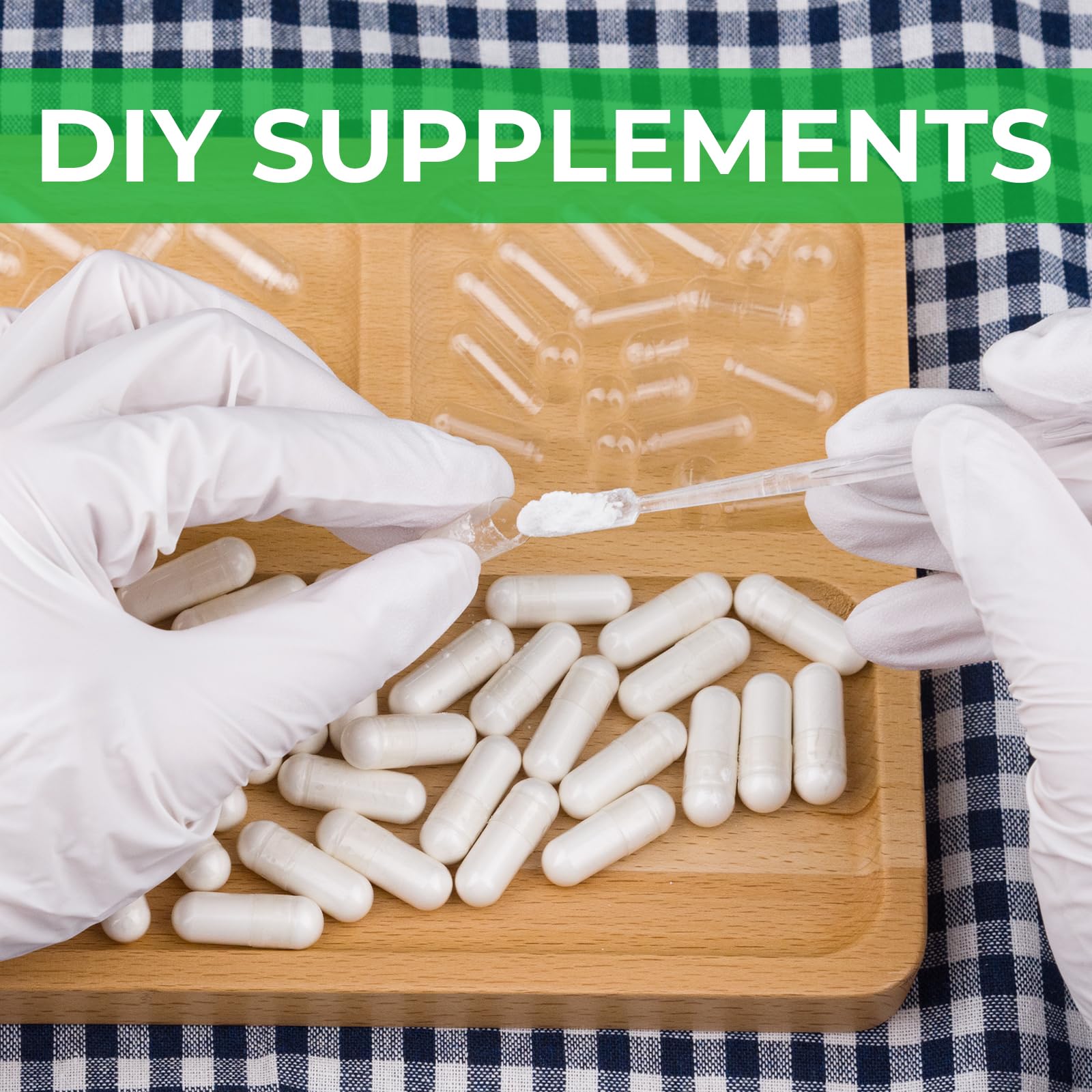 Angtai JN Size 0 Capsules Empty Vegan Plant Based Clear (100 Count) Gluten Free, Non-GMO, Halal Certified Pill Caps Filling Kit with 2 Spoons for Vegetarian DIY Your Own Supplements Angtai JN buy supplements canada