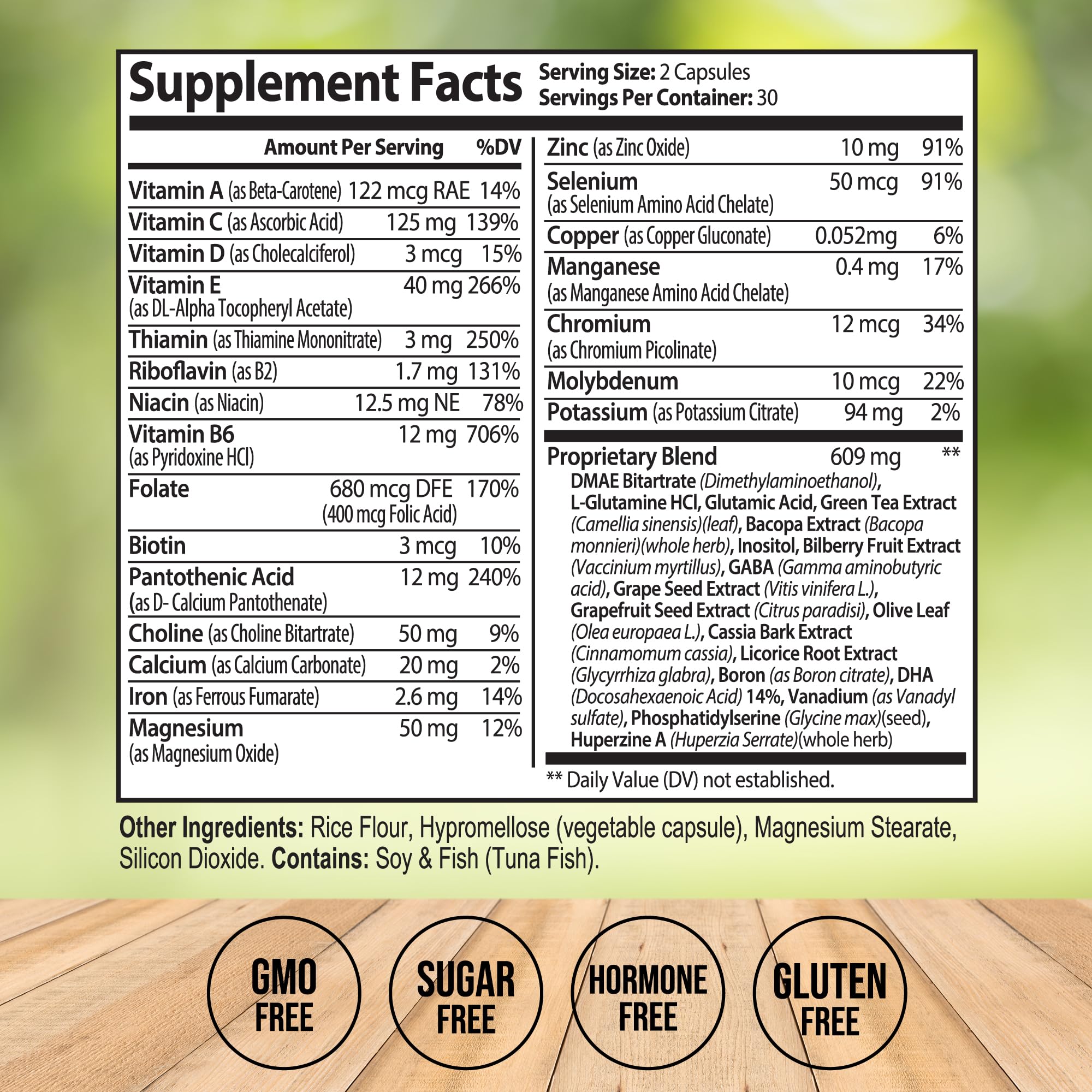 Neuro Plus Brain Supplement - Nootropic for Memory, Focus & Clarity - Neuro Brain and Focus Supplement with Bacopa Monnieri & DHA - Cognitive Support Formula - 60 Capsules Vitalize Life buy supplements canada