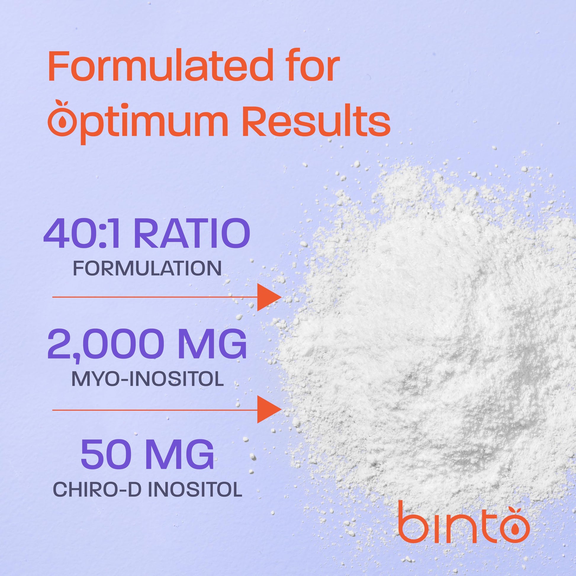 Binto Inositol Powder Mix | 60-Day Supply | 40:1 Ratio of Myo and D-Chiro Inositol Binto buy supplements canada