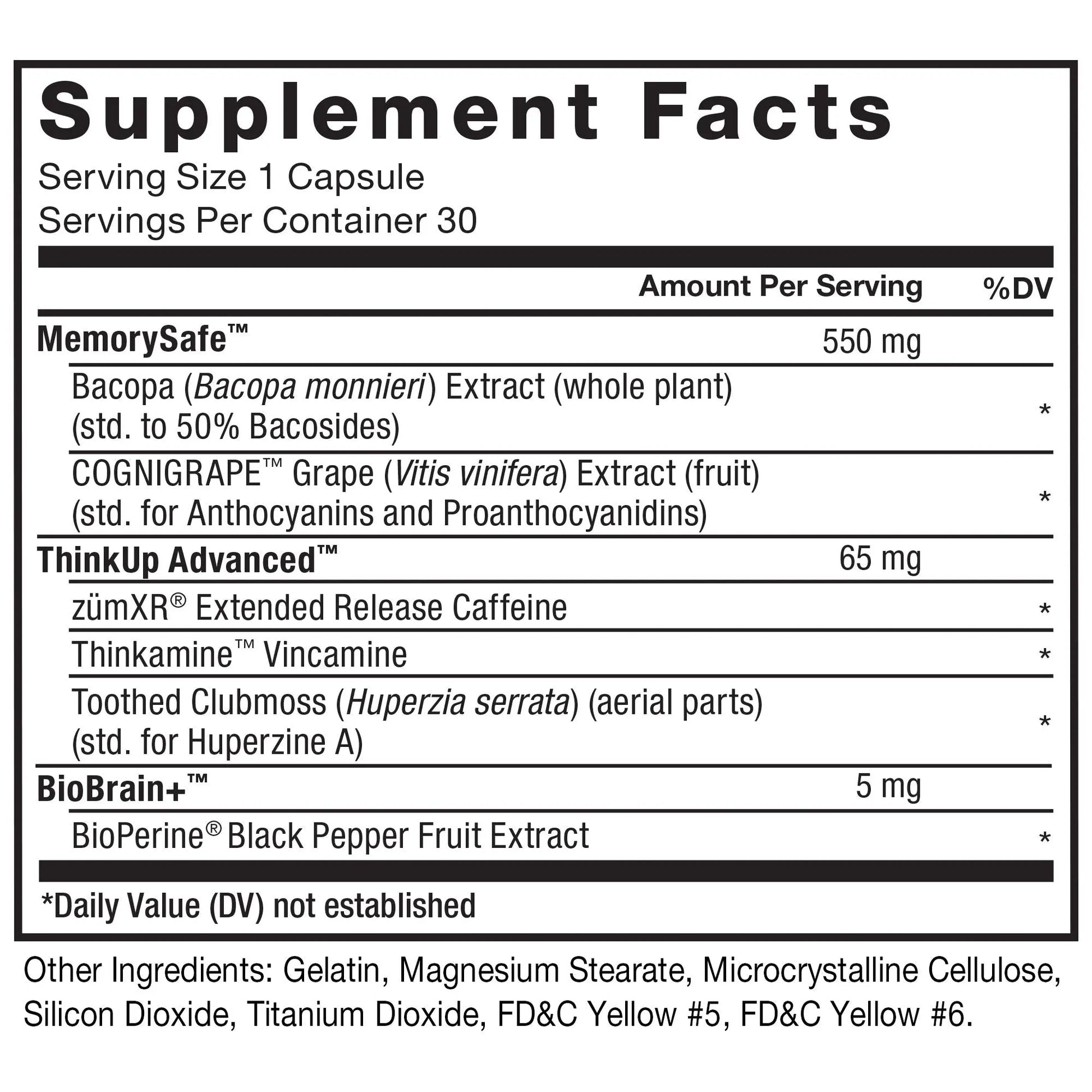Force Factor Forebrain Nootropic Brain Supplement with Caffeine Bacopa and Huperzine A Capsules 3Pack, White, 90 Count Force Factor buy supplements canada