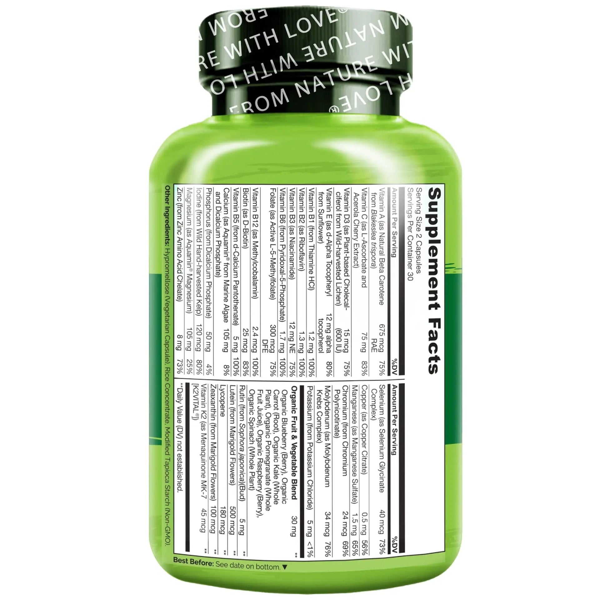 NATURELO Teen Multivitamin - Whole Food Multivitamin for Teenage Boys - Minerals Supplement for Active Kids NATURELO buy supplements canada