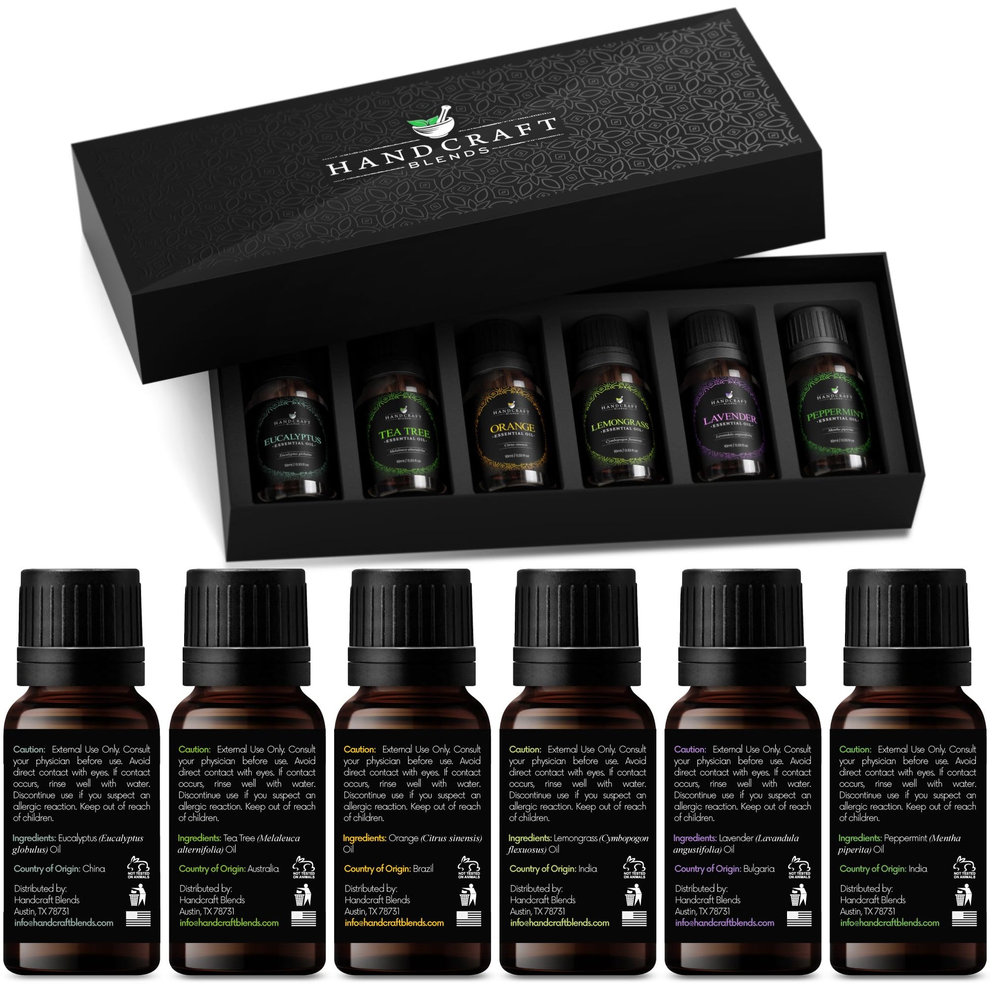 Handcraft Essential Oils Set – Top 6 Essential Oil Diffuser Oils for Home, Candle Making, Aromatherapy Oils Handcraft Blends buy supplements canada