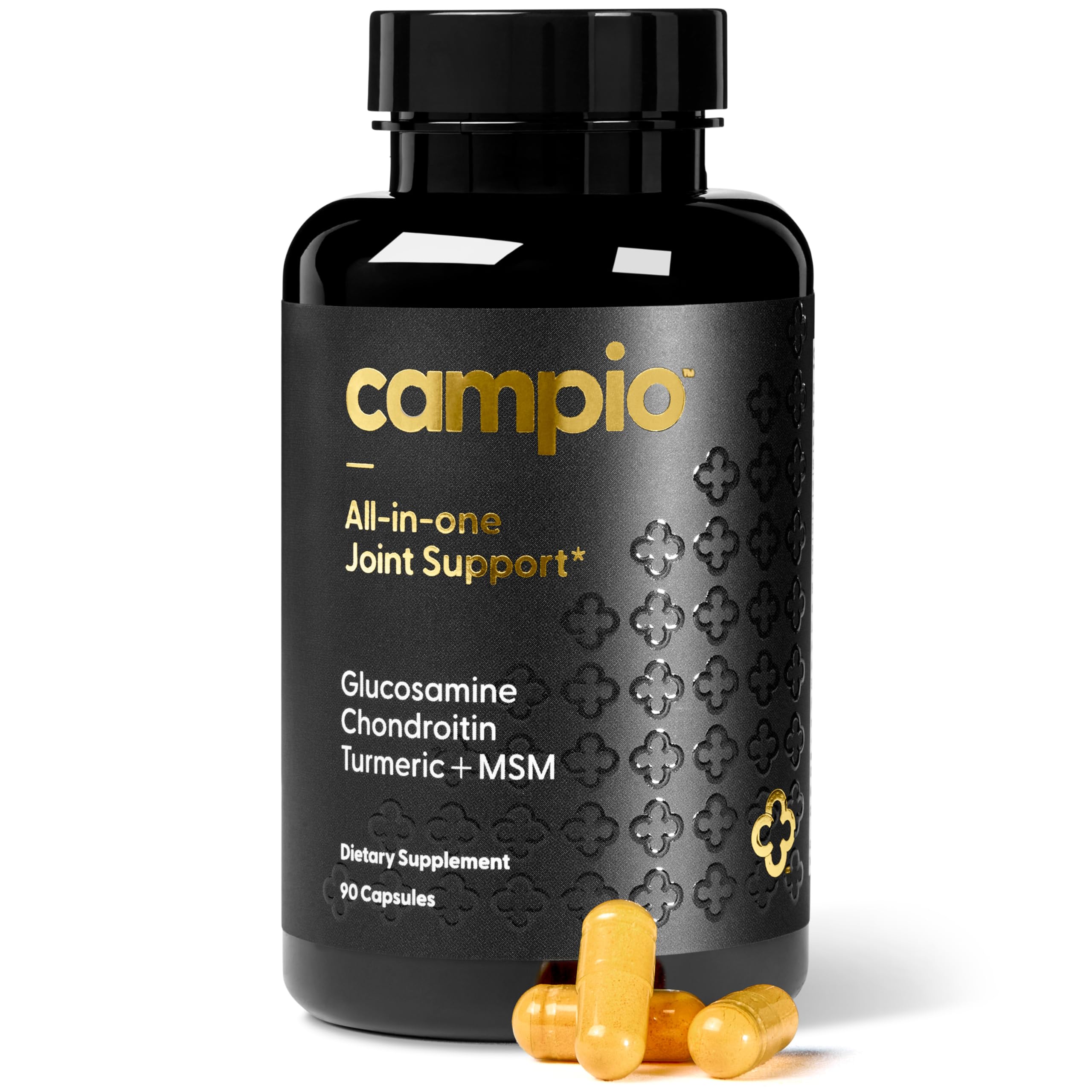 Campio Glucosamine Chondroitin MSM All-in-One Joint Support Supplement Turmeric, Hyaluronic Acid, Boswellia, Ginger Root, Bamboo, BioPerine, Black Pepper, Supports Joint Health & Flexibility 90 Count Campio buy supplements canada