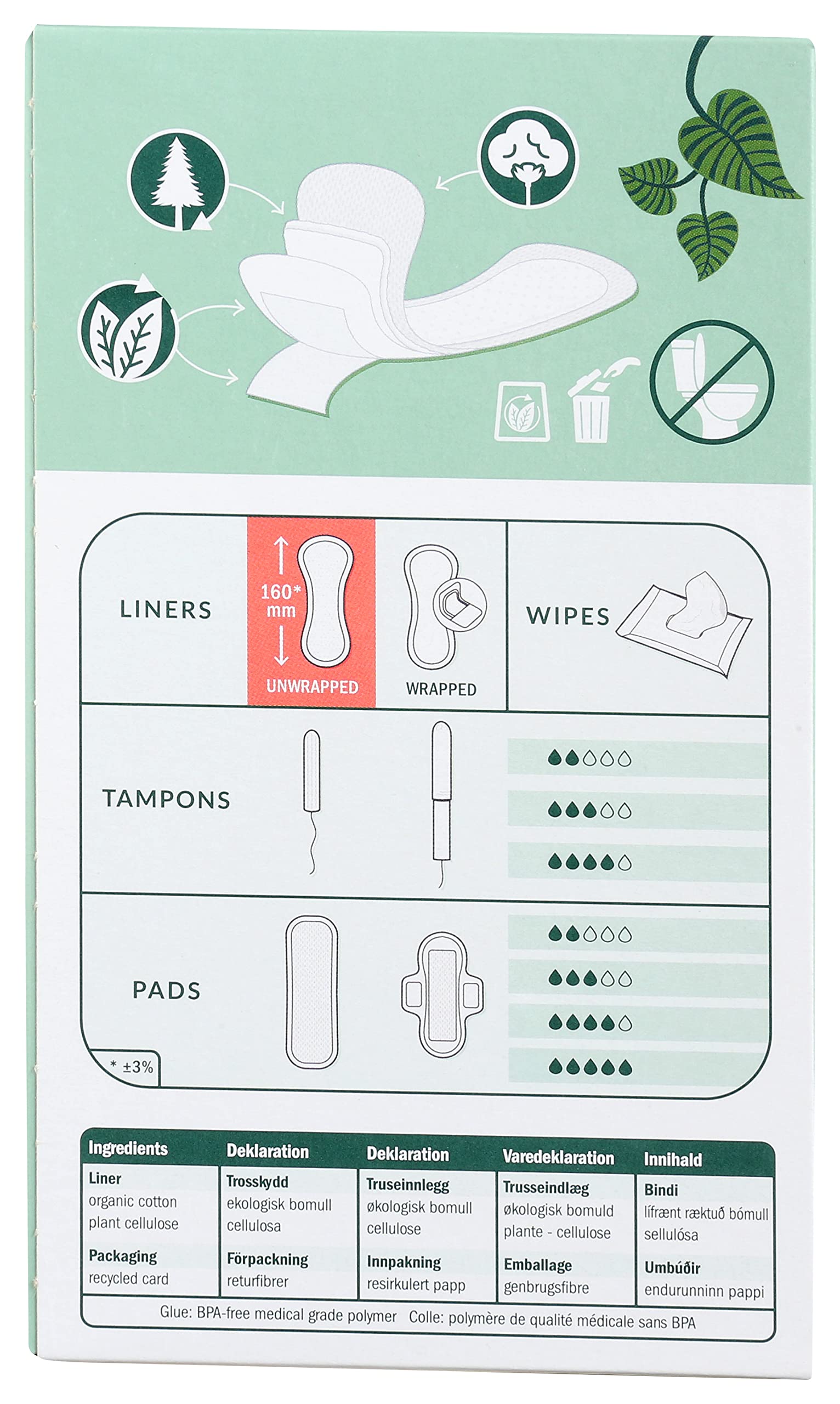 Natracare Natural Organic Curved Panty Liners, with Certified Organic Cotton, Ecologically Certified NATRACARE buy supplements canada