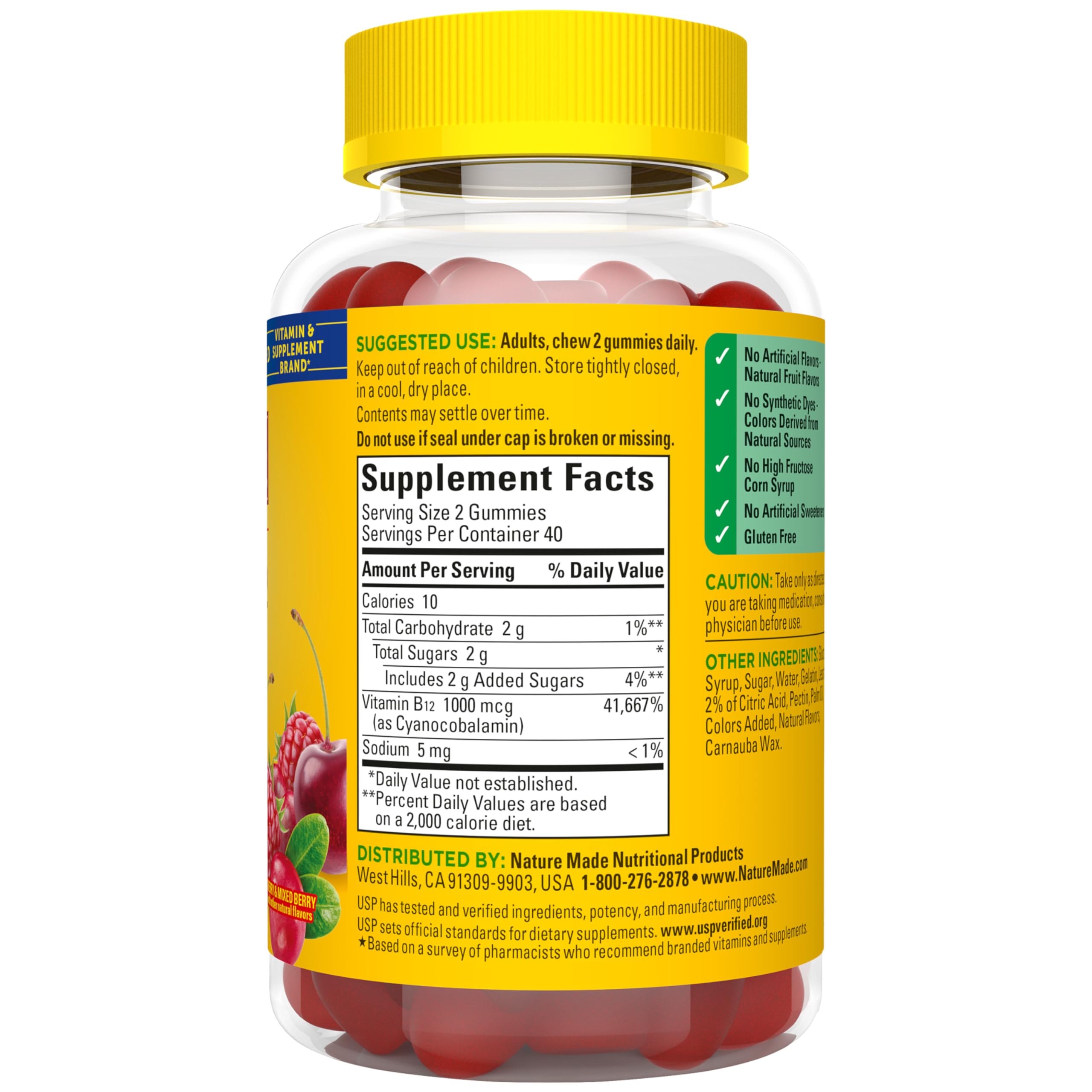 Nature Made Vitamin B12 Gummies 1000 mcg per serving, Dietary Supplement for Energy Metabolism Support, B12 Vitamins Nature Made buy supplements canada