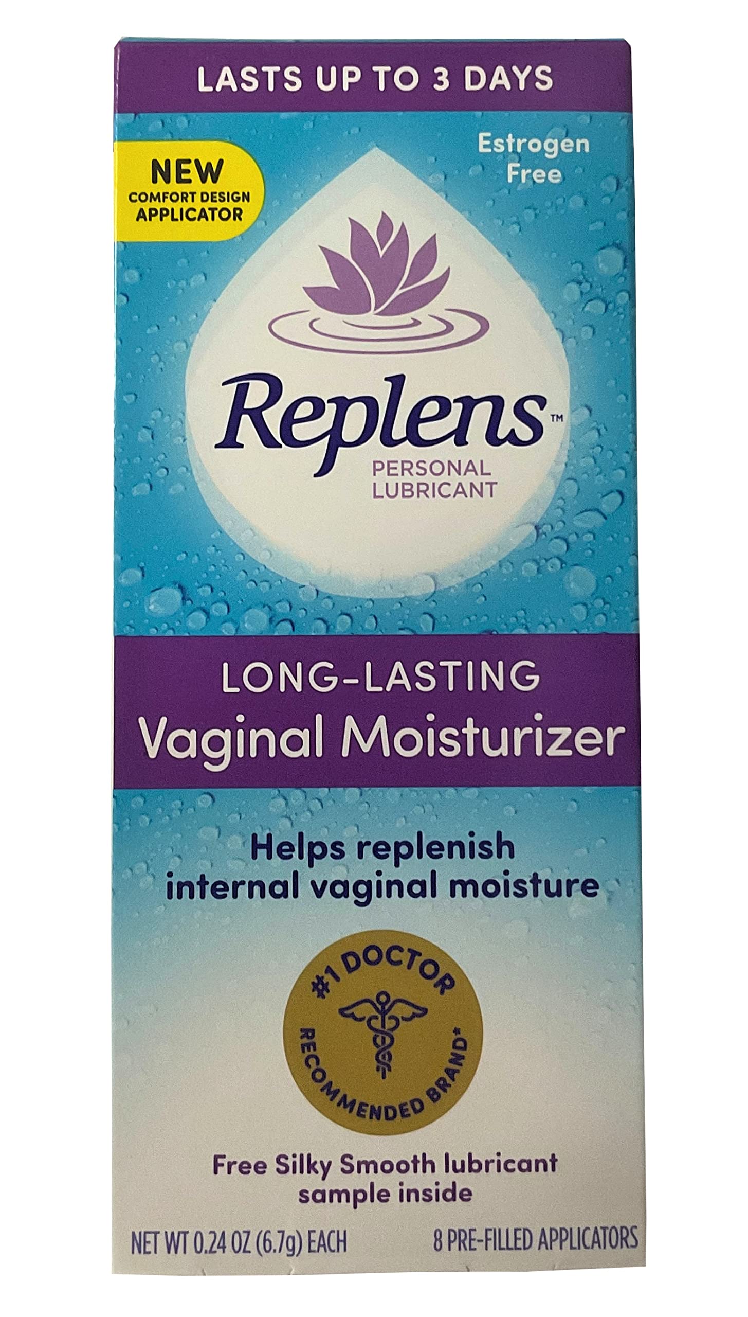 Replens Long-Lasting Vaginal Moisturizer -8 Count (Pack of 3) Replens buy supplements canada