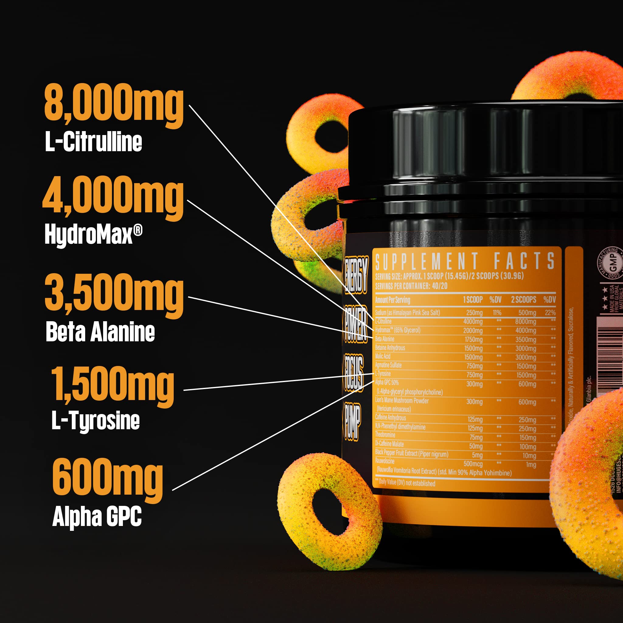 Huge Supplements Wrecked Pre-Workout Powder, 30G+ Ingredients Per Serving to Boost Huge Supplements buy supplements canada