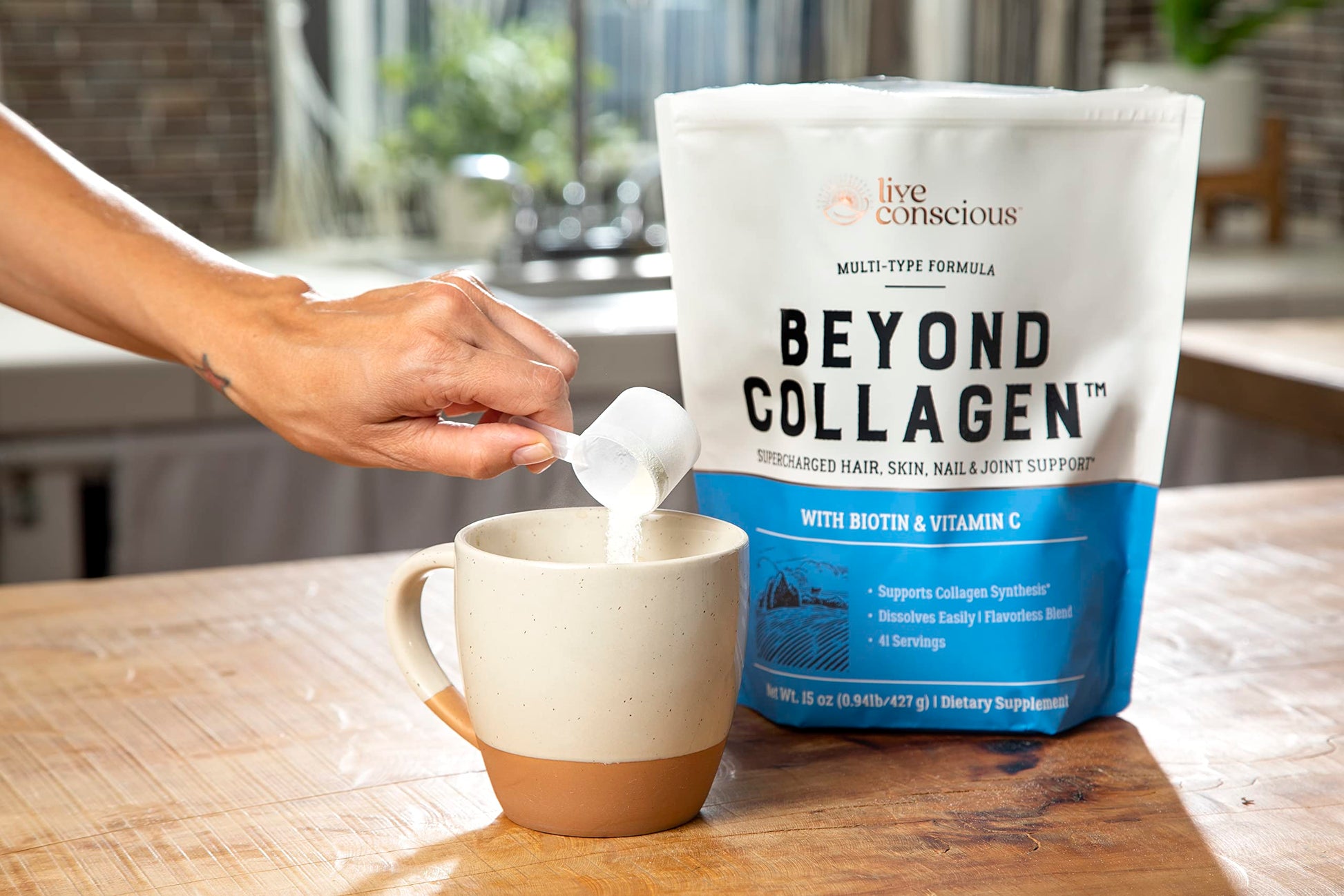 Live Conscious Beyond Collagen Multi Collagen Powder for Women w/Types I, II, III, V & X Live Conscious buy supplements canada