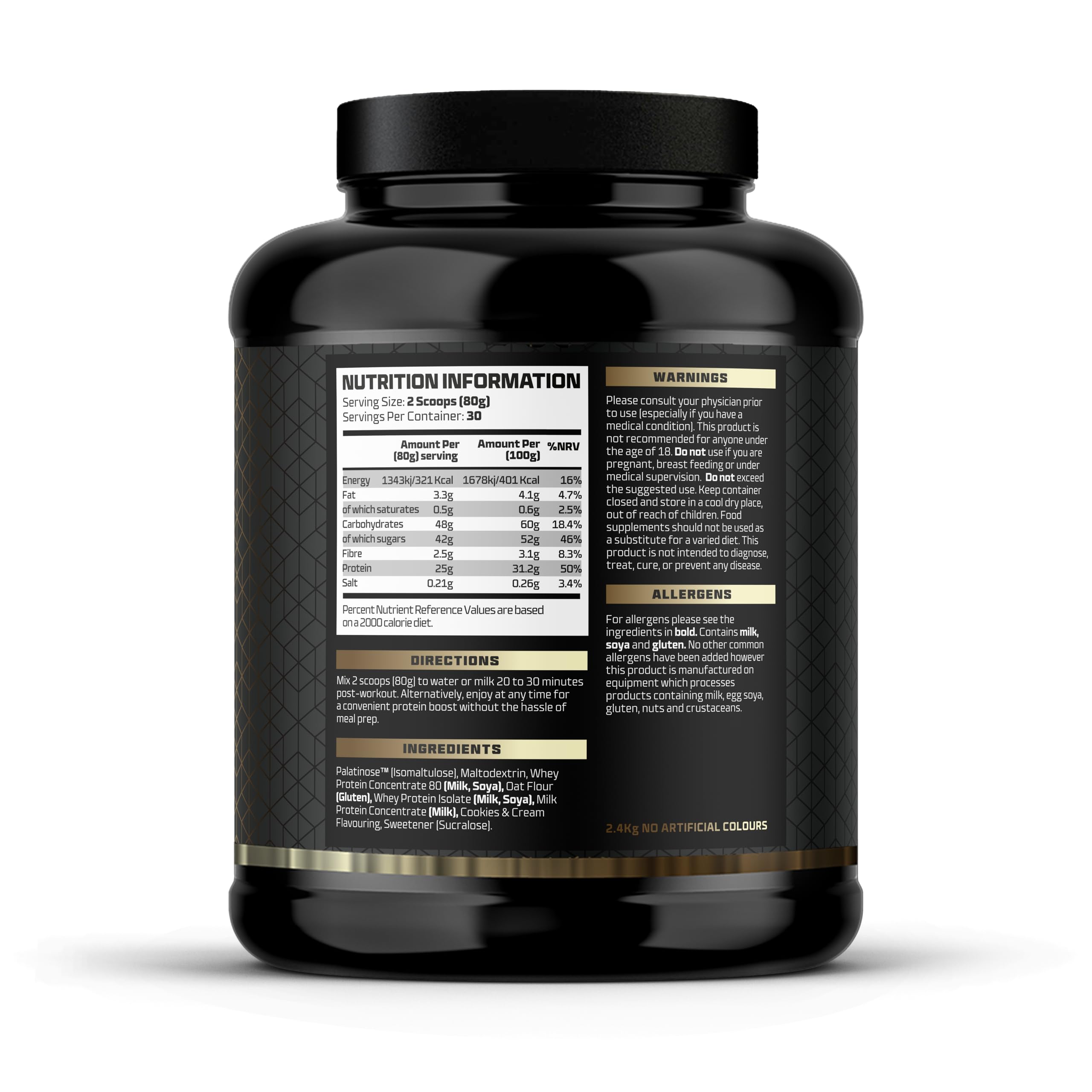Beast Pharm | Recover Whey Protein Powder | 2.4kg/30 Servings | Cookies & Cream Beast Pharm buy supplements canada