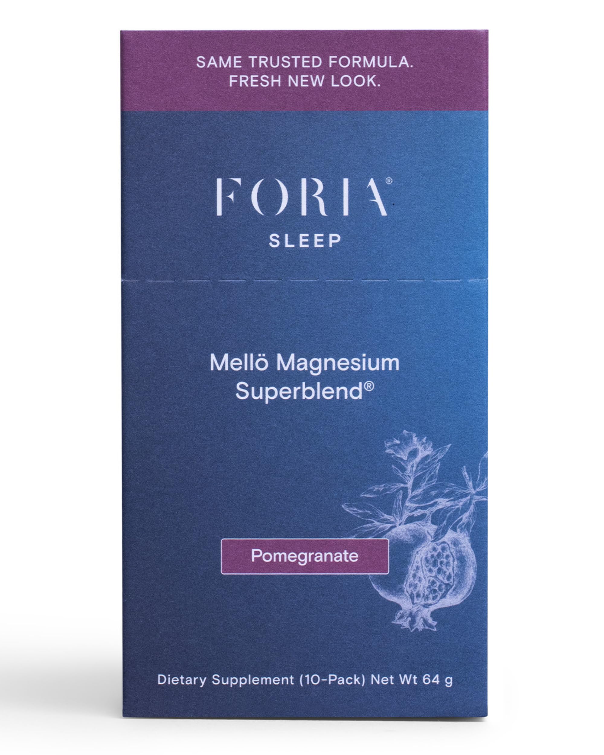 mellö Magnesium Supplement Superblend Powder - Magnesium Glycinate with L-Theanine, GABA, and Trace Minerals - Supports Sleep, Relaxation, and Balanced Energy - Pomegranate Flavor, 10-Pack, Singles Ned buy supplements canada