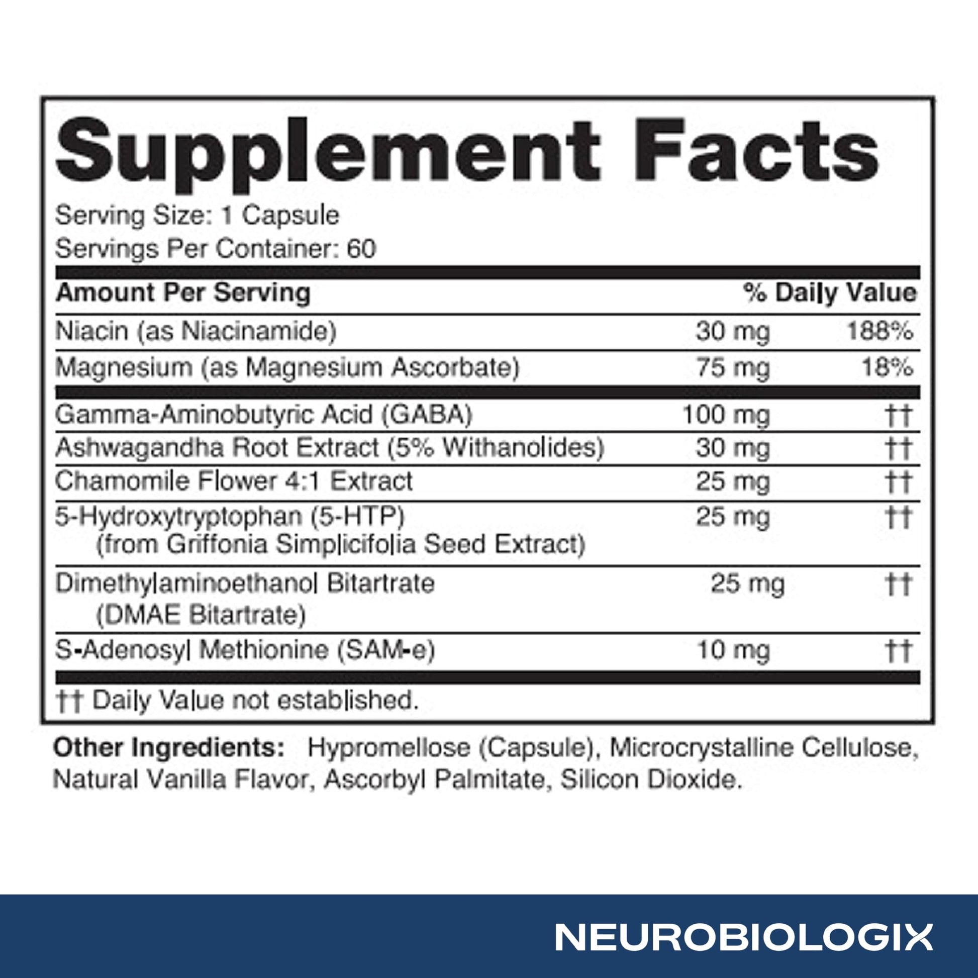 Neurobiologix Mood Plus for Men and Women, Mood & Stress Support Supplement with GABA, 5-HTP, Ashwagandha, Magnesium & Chamomile for Emotional Balance, Relaxation & Serotonin Support, 60 Capsules Neurobiologix buy supplements canada