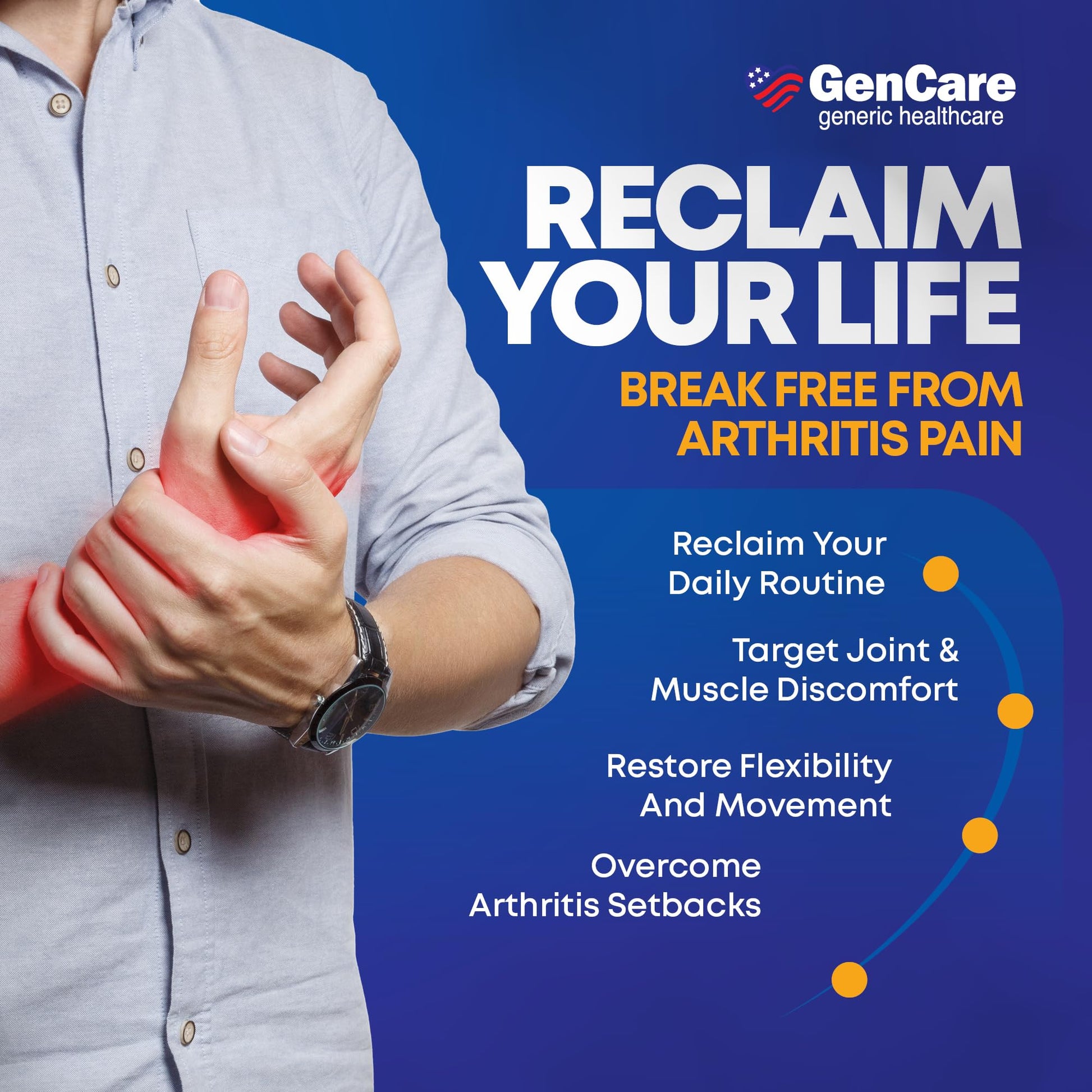 GenCare Arthritis Pain Relief Diclofenac Sodium Topical Gel 1 Percent (NSAID) - Clinically Proven Arthritis Pain Reliever - Compare to The Active Ingredient in Voltaren Gel (5.29 oz) GenCare buy supplements canada