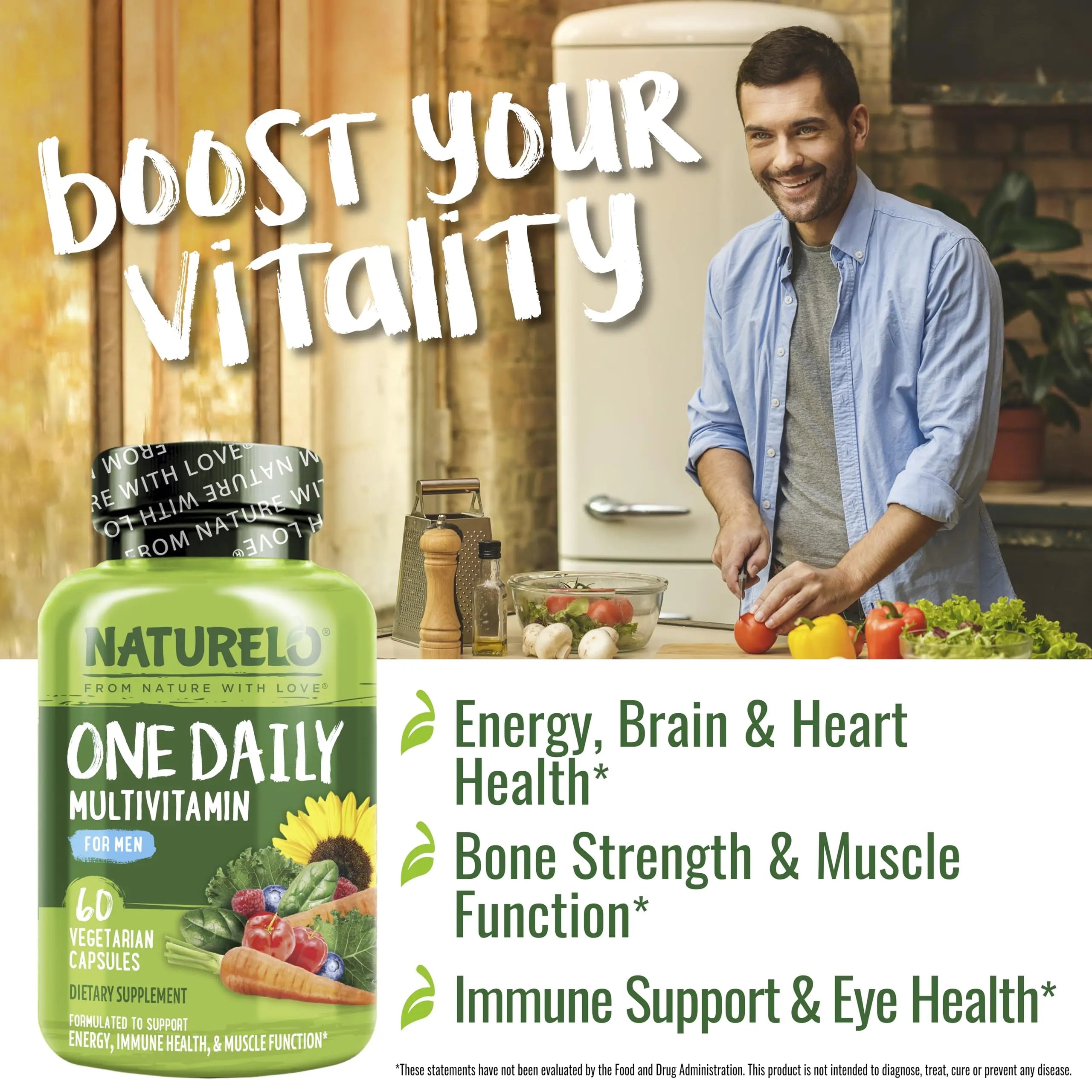 NATURELO One Daily Multivitamin for Women, 60 Capsules and One Daily Multivitamin for Men, 60 Capsules - 2 Month Supply Bundle NATURELO buy supplements canada