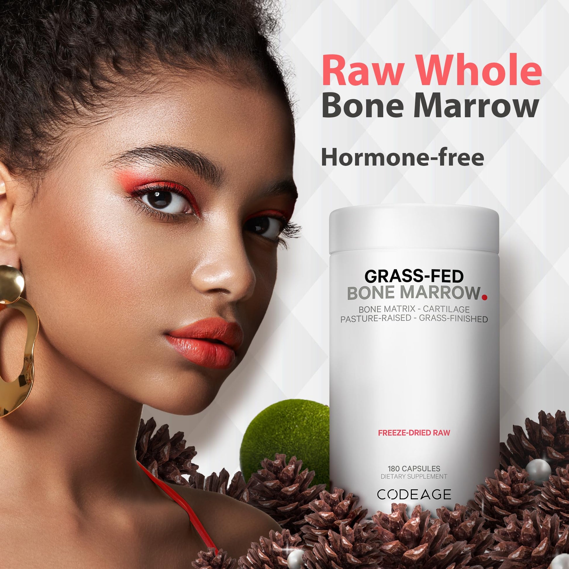 Codeage Grass Fed Bone Marrow, Full Spectrum Whole Bone Extract Codeage buy supplements canada