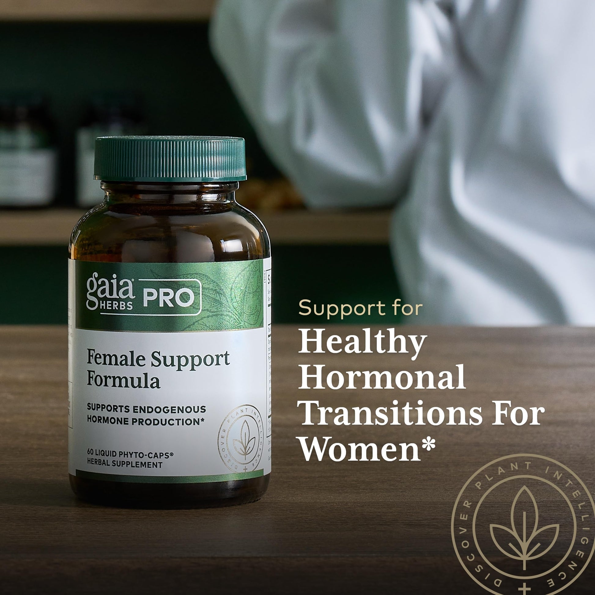 GAIA HERBS PRO Female Support Formula - Supports Healthy PMS & Menopause Fluctuations with Alfalfa Leaf, Black Cohosh Root Extract, Dandelion Root & More* - Vegan - 60 Liquid Phyto-Caps (60 Servings) Gaia Herbs PRO buy supplements canada