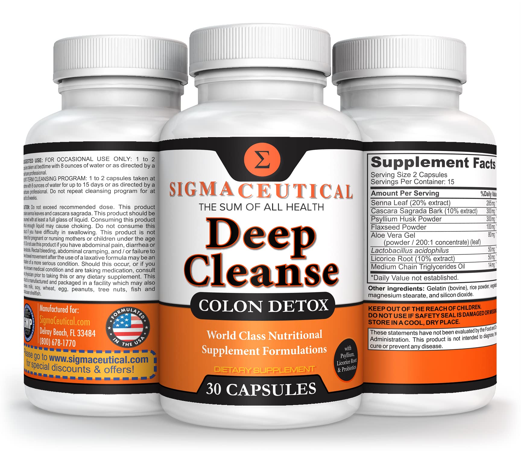 Sigmaceutical 1 Day Colon Cleanse - Detox Cleanse - Bowel Cleanse & Laxative - Bowel Detox Sigmaceutical buy supplements canada