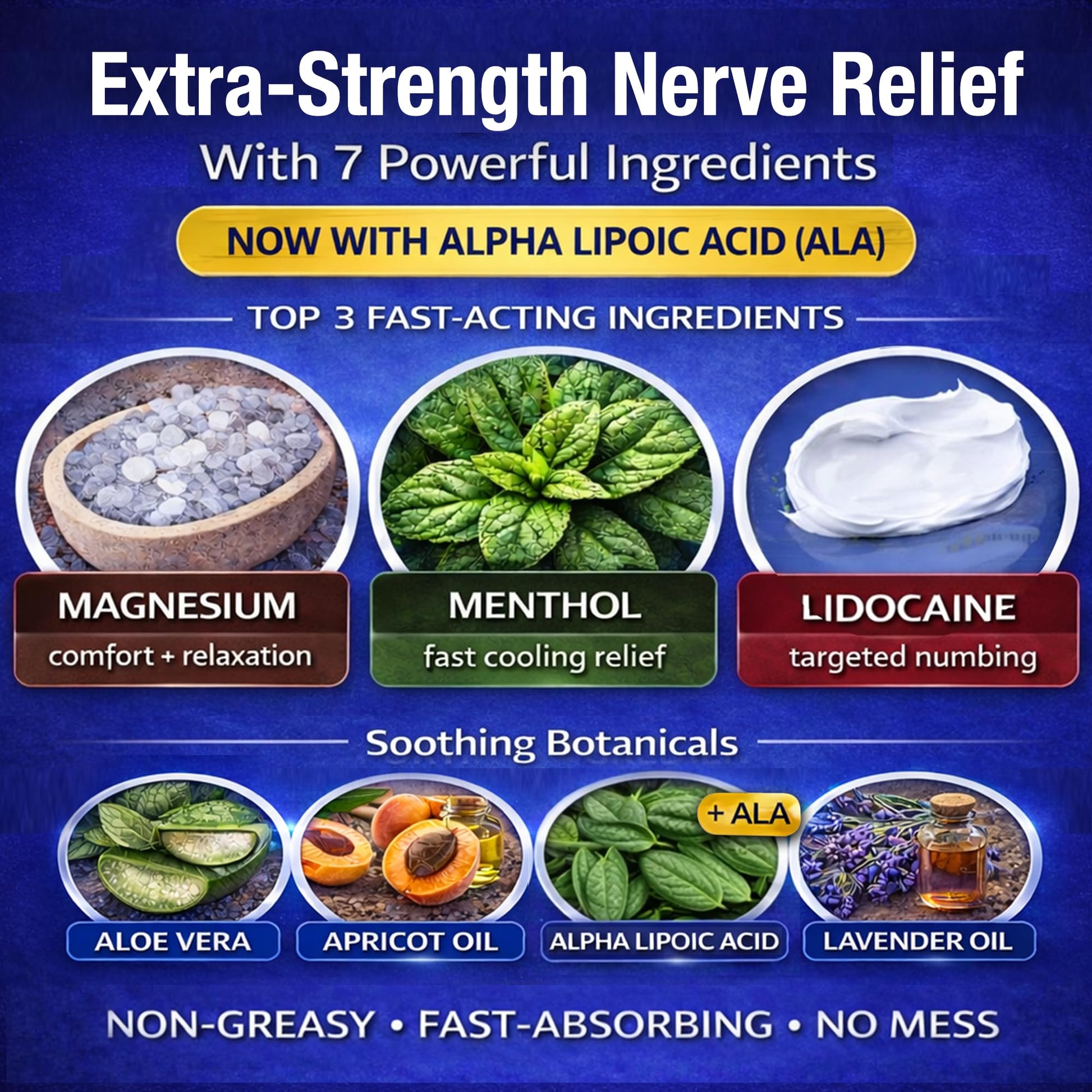 Neuropathy Nerve Relief Cream – Extra Large 8 oz – Maximum Strength for Feet Hands Legs Toes Back – Natural Ingredients Arnica Aloe Vera MSM Vitamins – Fast-Acting Soothing Relief – Super Value 8 oz Nuturna buy supplements canada