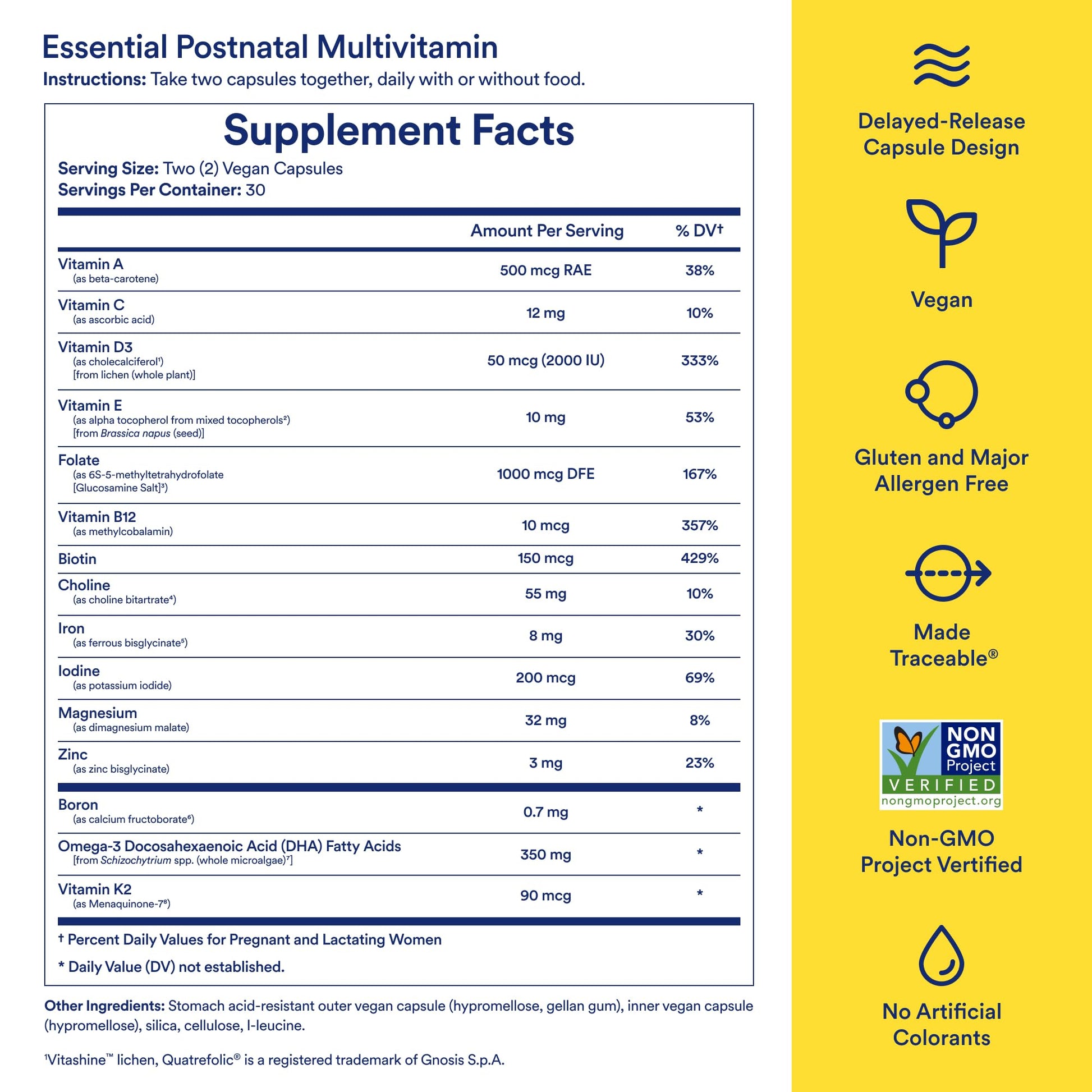Ritual Essential for Women Postnatal Multivitamin - Postpartum Vitamin - Omega-3 DHA & Choline for Lactation Support, Vitamin A, C, D3 & Zinc Ritual buy supplements canada