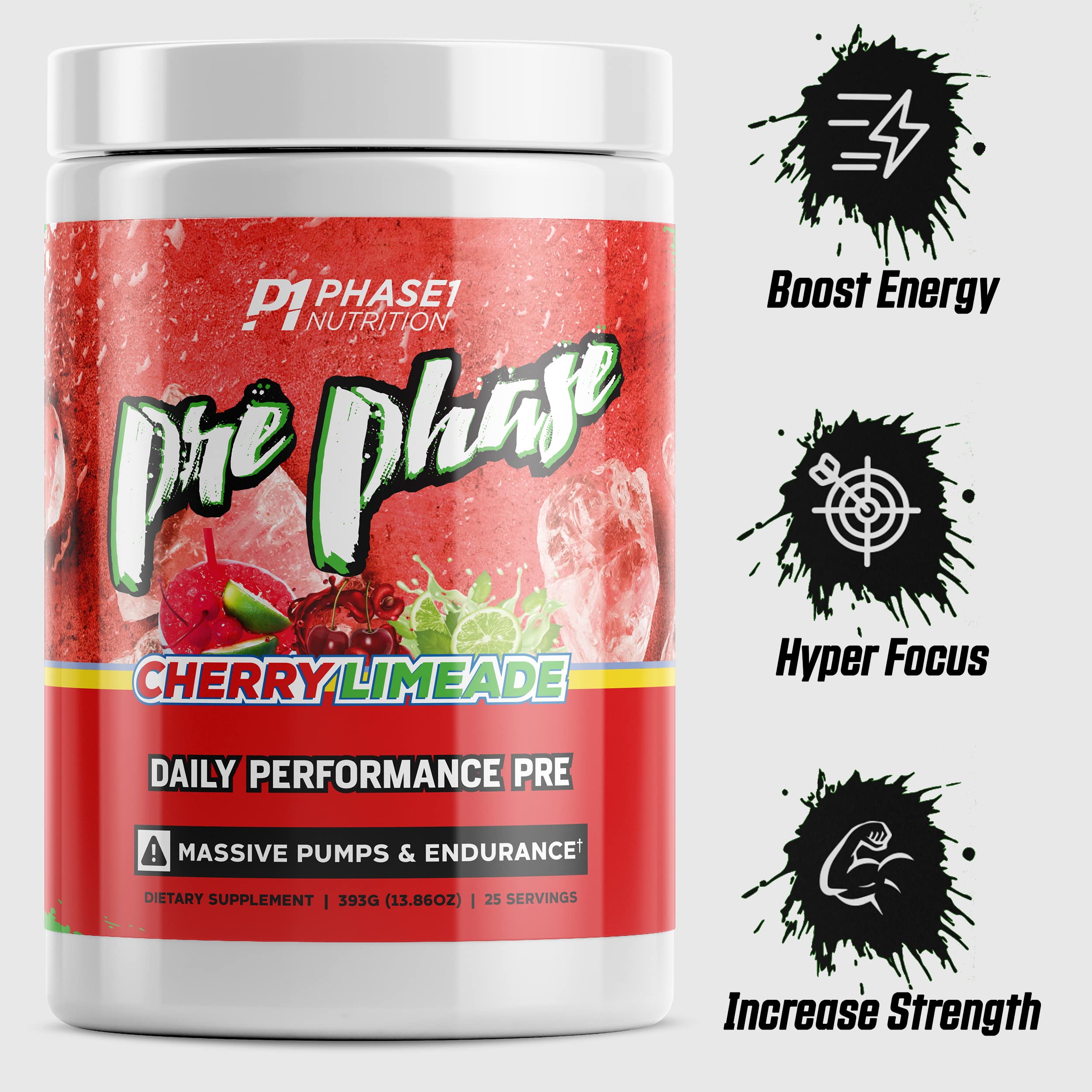 Pre Phase Daily Driver Preworkout - Phase 1 Nutrition (Cherry Limeade, 25 Servings) Phase One Nutrition buy supplements canada